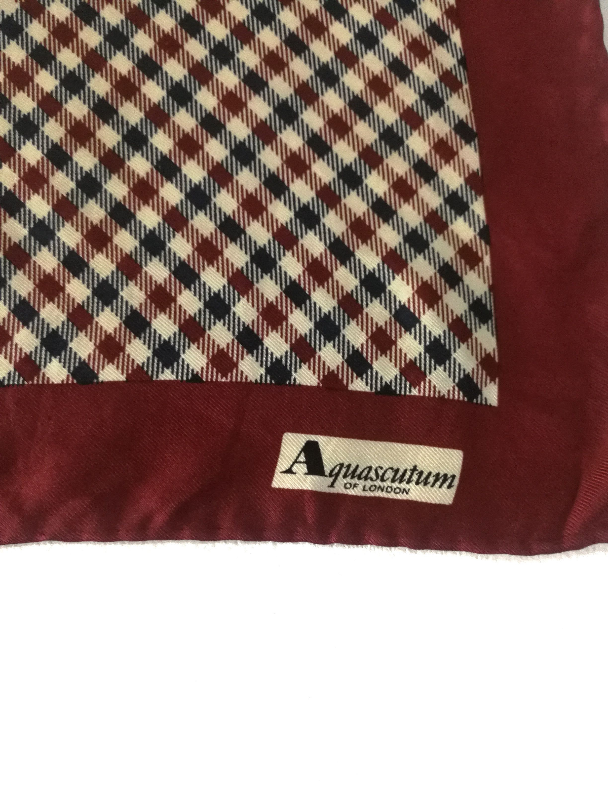 Aquascutum Aquascutum silk neckerchief scarf Size ONE SIZE - 3 Thumbnail