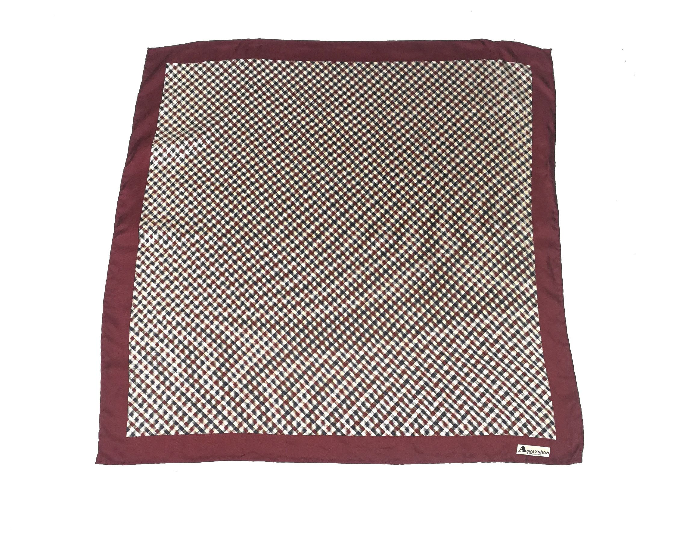 Aquascutum Aquascutum silk neckerchief scarf Size ONE SIZE - 2 Thumbnail