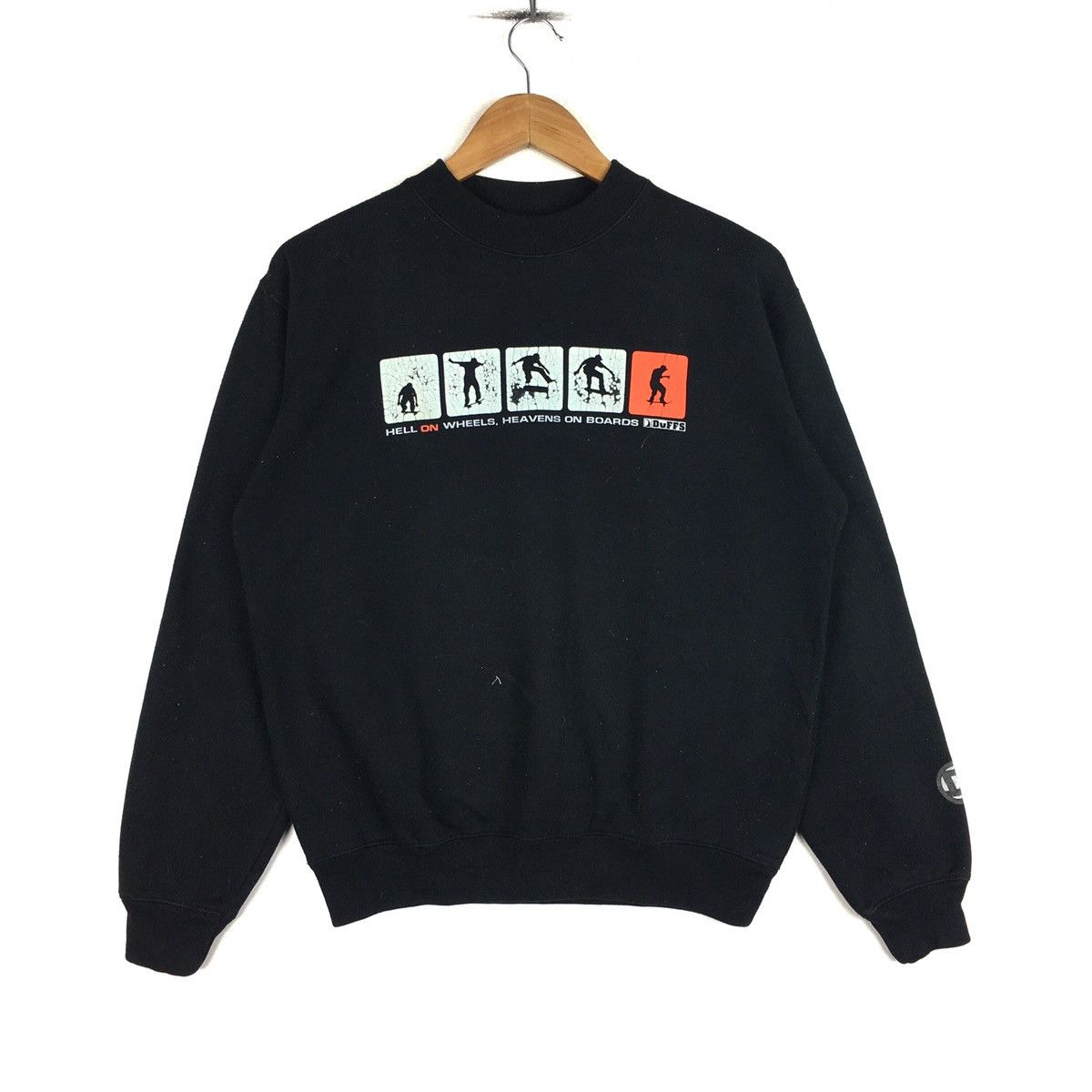 Vintage DUFFS Skateboards Sweatshirt Pullover Skateboarding Style Size US M / EU 48-50 / 2 - 1 Thumbnail