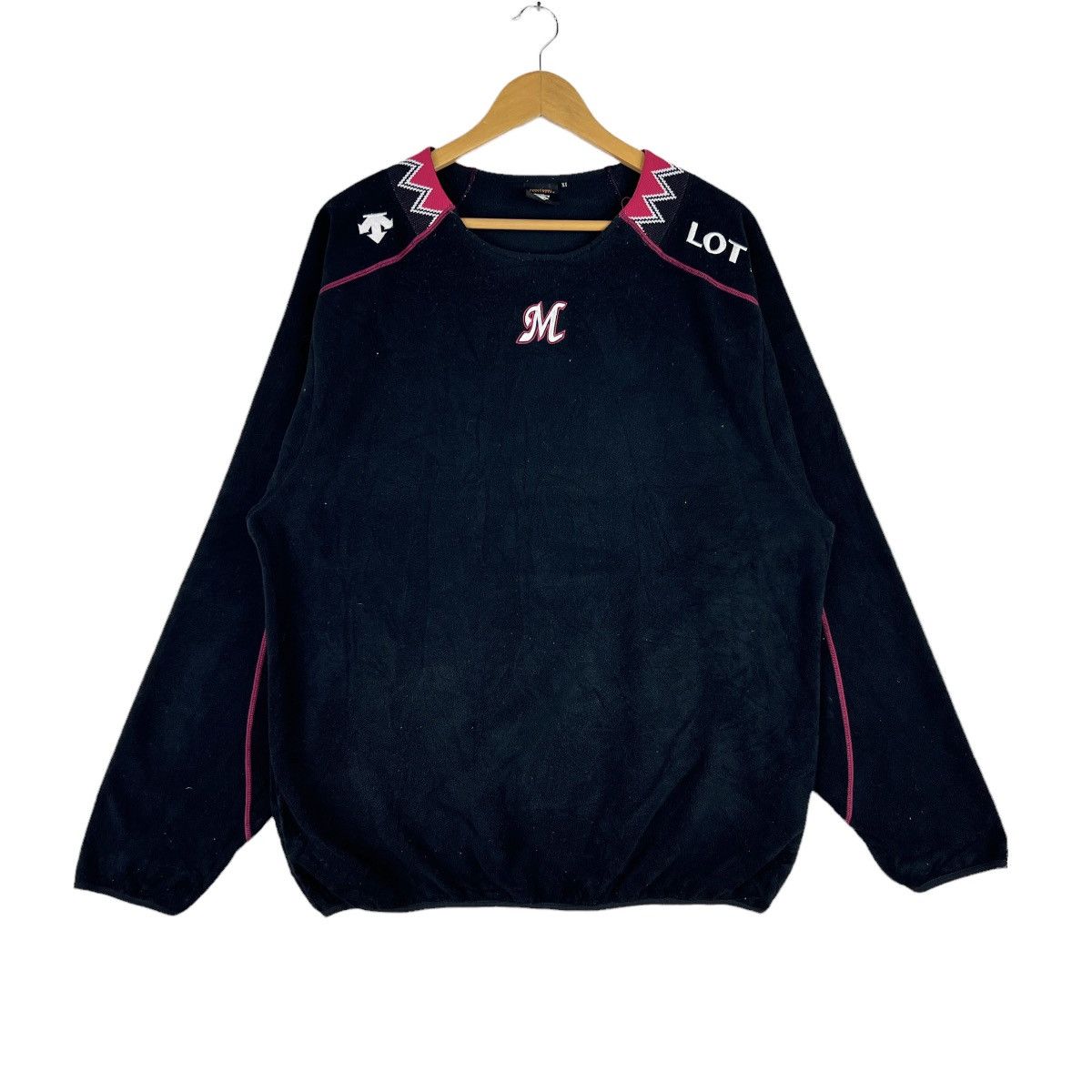 Descente Vtg Chiba Lotte Marines Fleece Sweatshirt Baseball Team Size US XL / EU 56 / 4 - 2 Thumbnail
