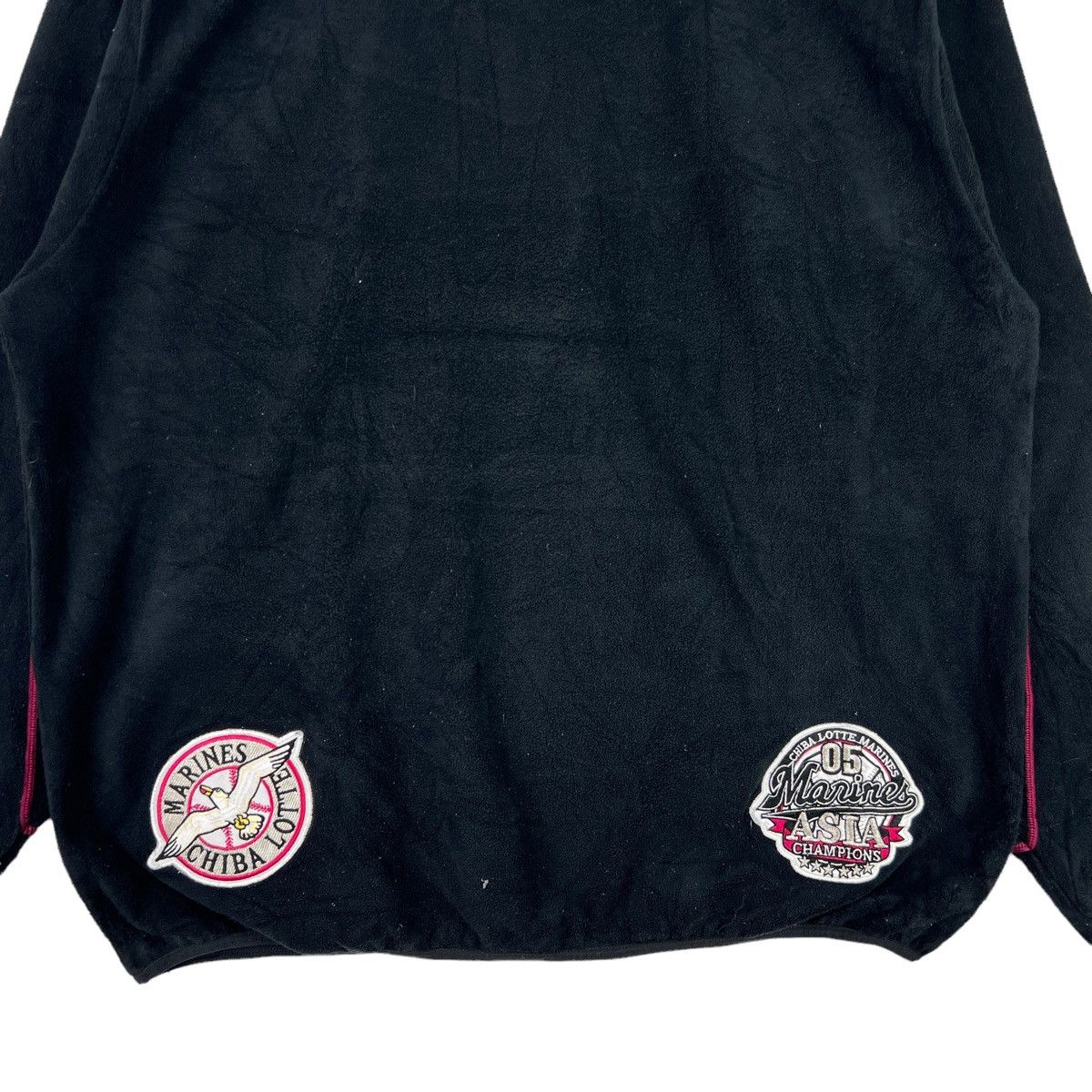 Descente Vtg Chiba Lotte Marines Fleece Sweatshirt Baseball Team Size US XL / EU 56 / 4 - 3 Thumbnail