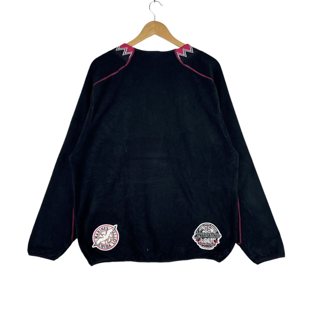Descente Vtg Chiba Lotte Marines Fleece Sweatshirt Baseball Team Size US XL / EU 56 / 4 - 1 Thumbnail