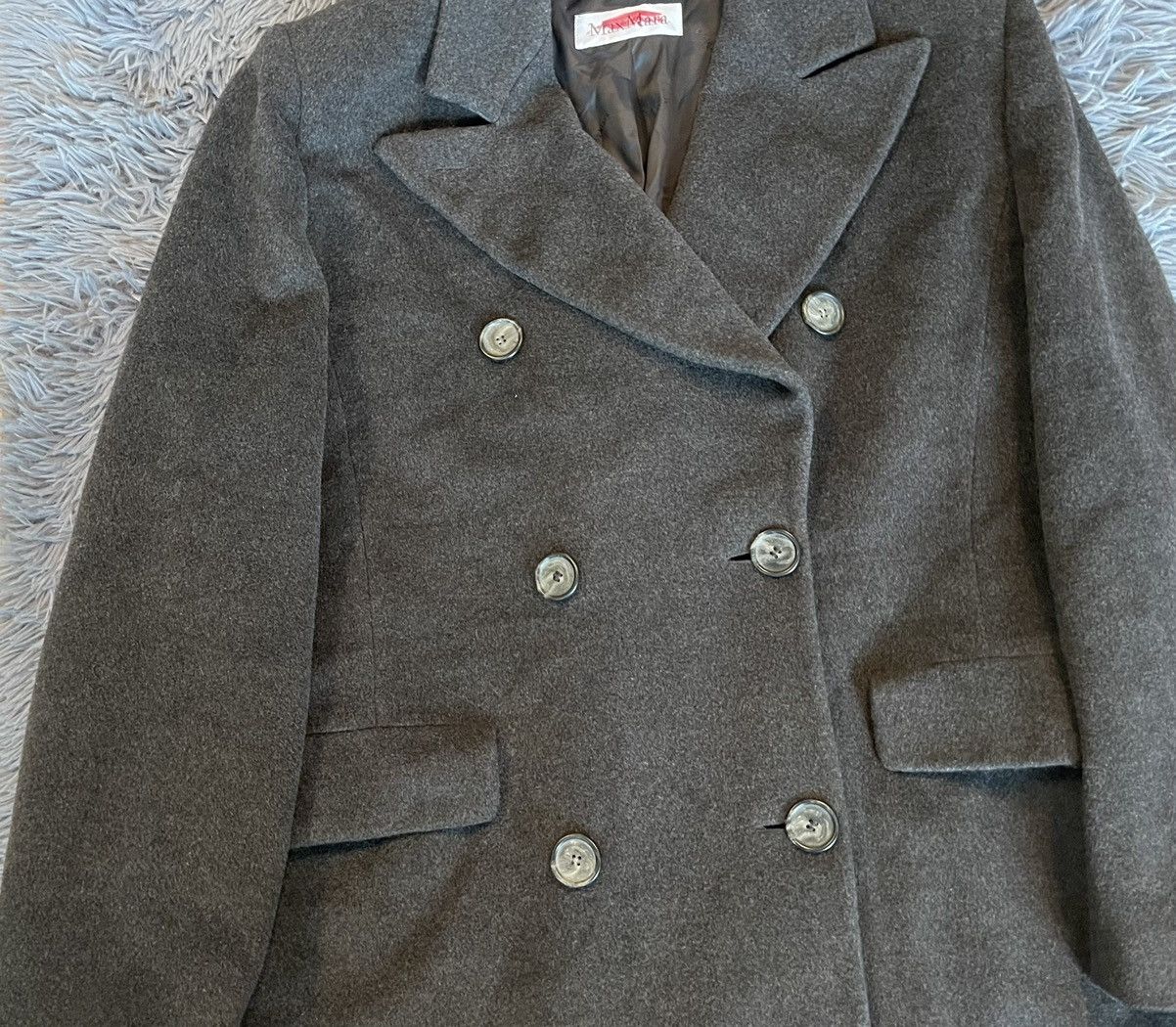 Max Mara × Vintage Max Mara vintage wool coat Size XL / US 12-14 / IT 48-50 - 2 Thumbnail
