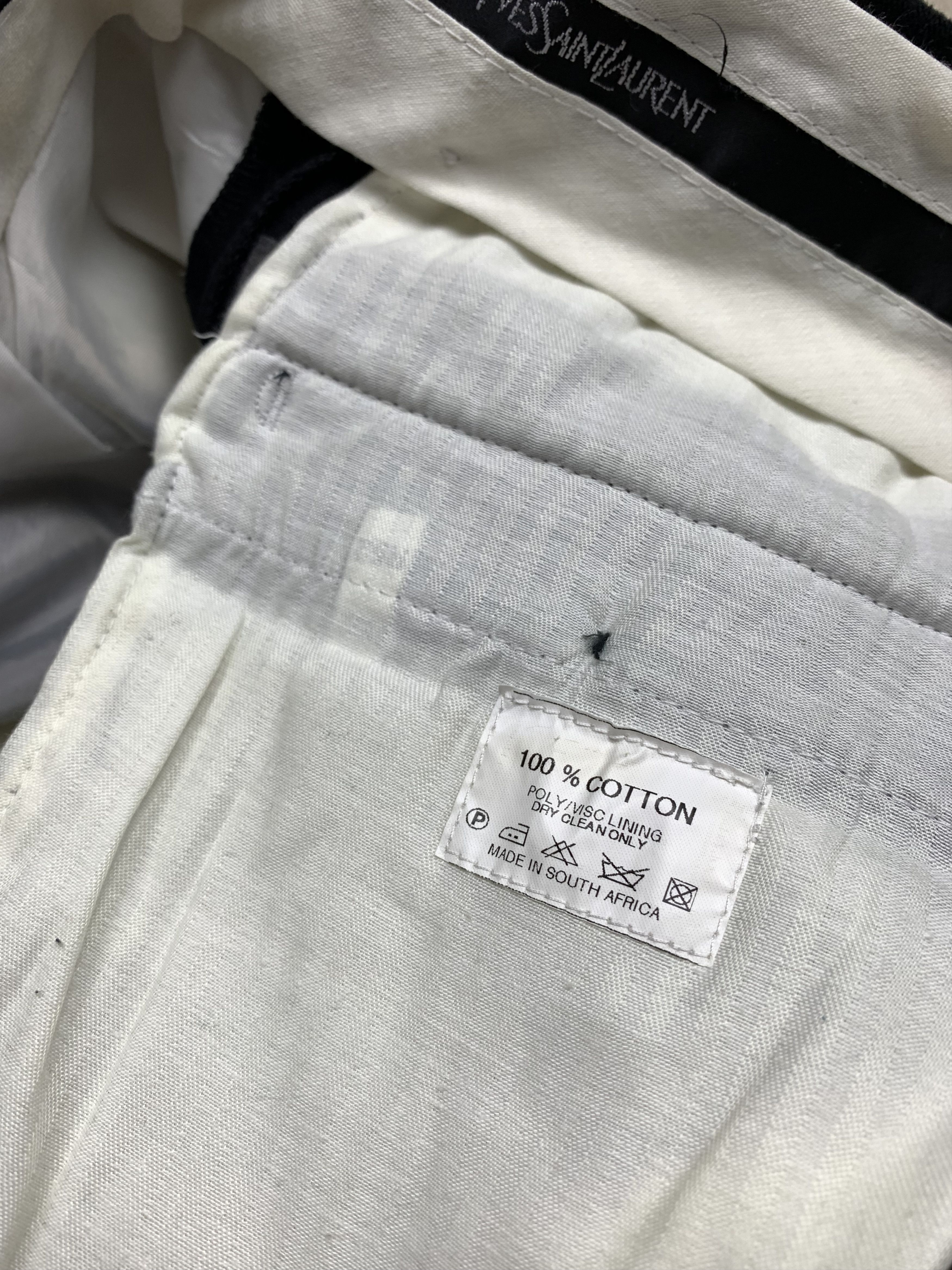 Yves Saint Laurent Yves Saint Laurent YSL 90s Vintage Mens Velor Pants Size US 36 / EU 52 - 7 Thumbnail
