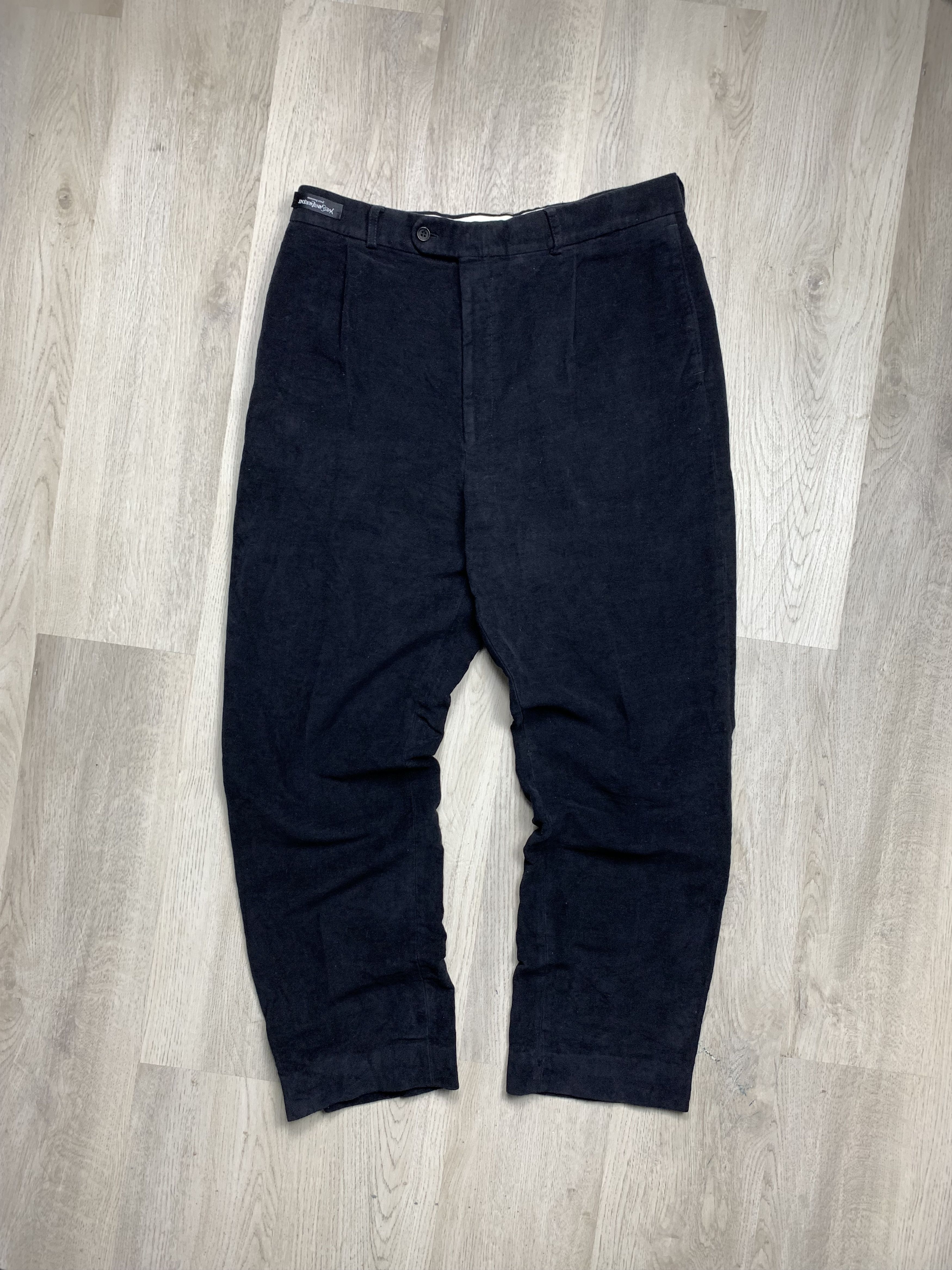 Yves Saint Laurent Yves Saint Laurent YSL 90s Vintage Mens Velor Pants Size US 36 / EU 52 - 1 Thumbnail