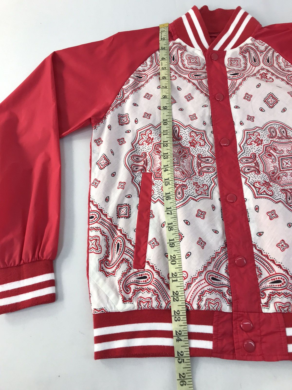 Japanese Brand × Vintage Vintage Bomber Jacket Paisley Art Snap Button Style Size US S / EU 44-46 / 1 - 13 Thumbnail