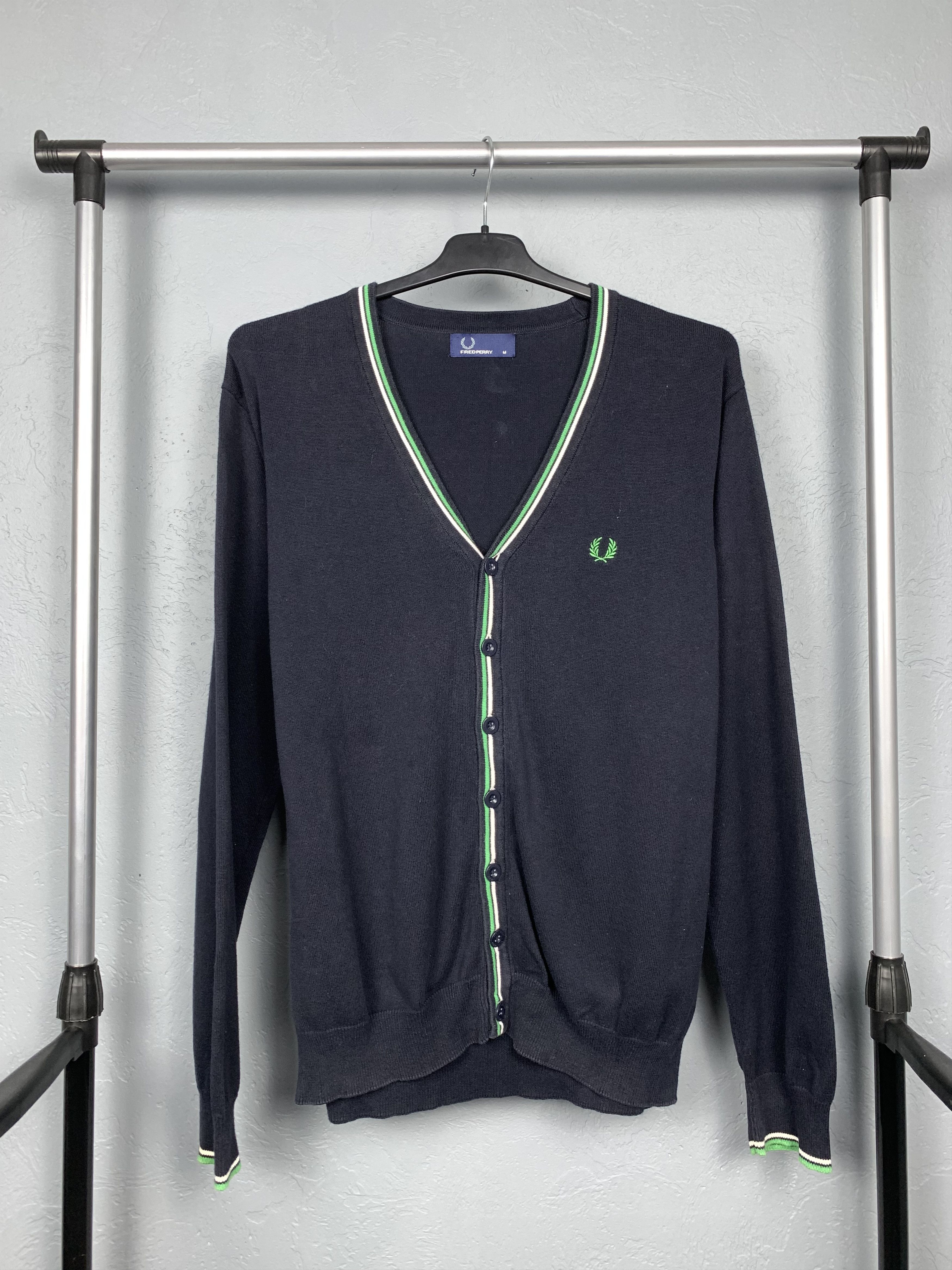 Fred Perry Fred Perry Vintage Mens Knit Cardigan Size US M / EU 48-50 / 2 - 1 Thumbnail