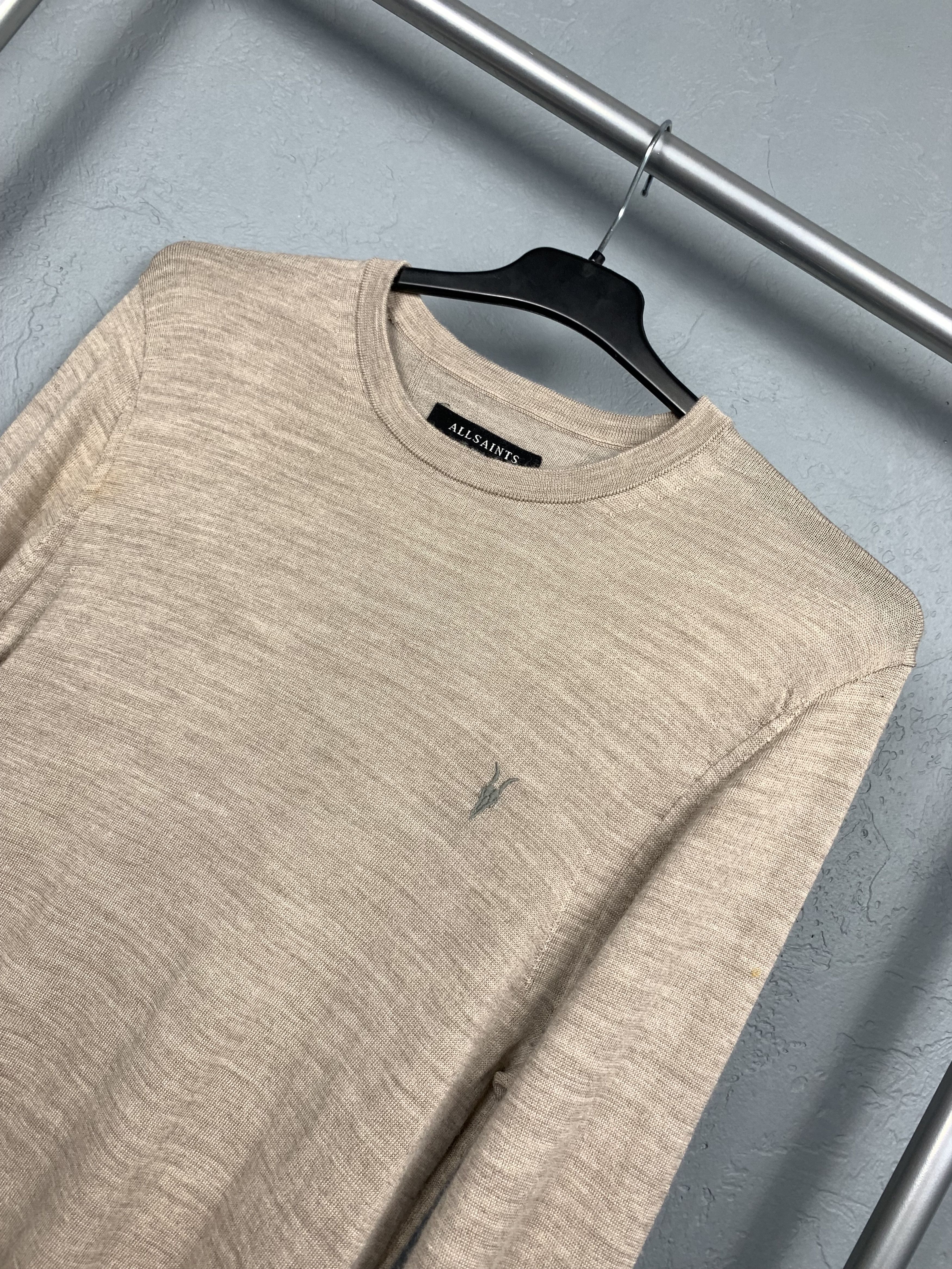 Allsaints AllSaints Mens Mode Merino Wool Knit Sweater Size US S / EU 44-46 / 1 - 2 Thumbnail