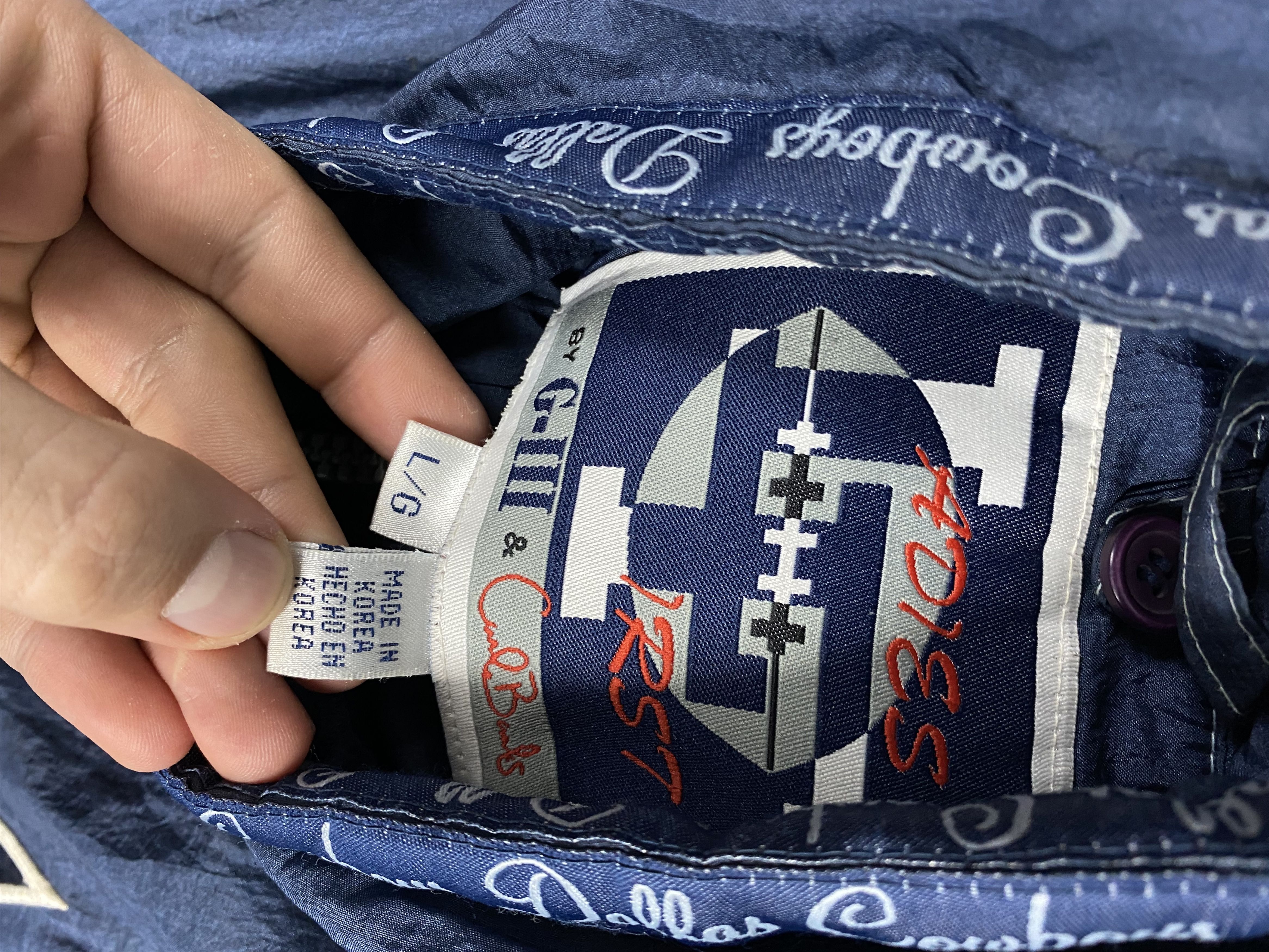 NFL Dallas Cowboys 90s Vintage NFL Super Bowl Champions Jacket Size US L / EU 52-54 / 3 - 3 Thumbnail