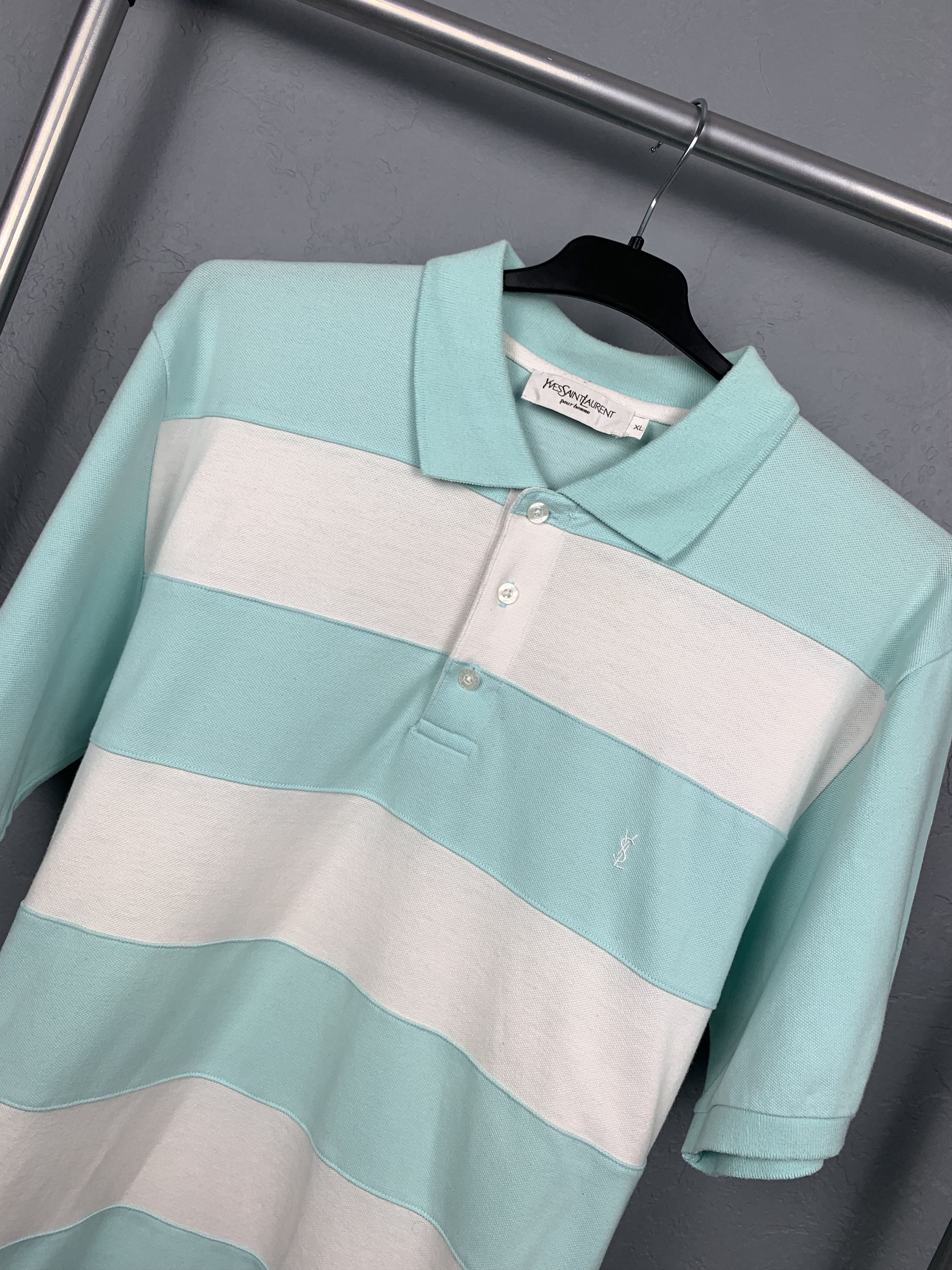 Yves Saint Laurent Yves Saint Laurent YSL Mens Polo Shirt Size US L / EU 52-54 / 3 - 2 Thumbnail