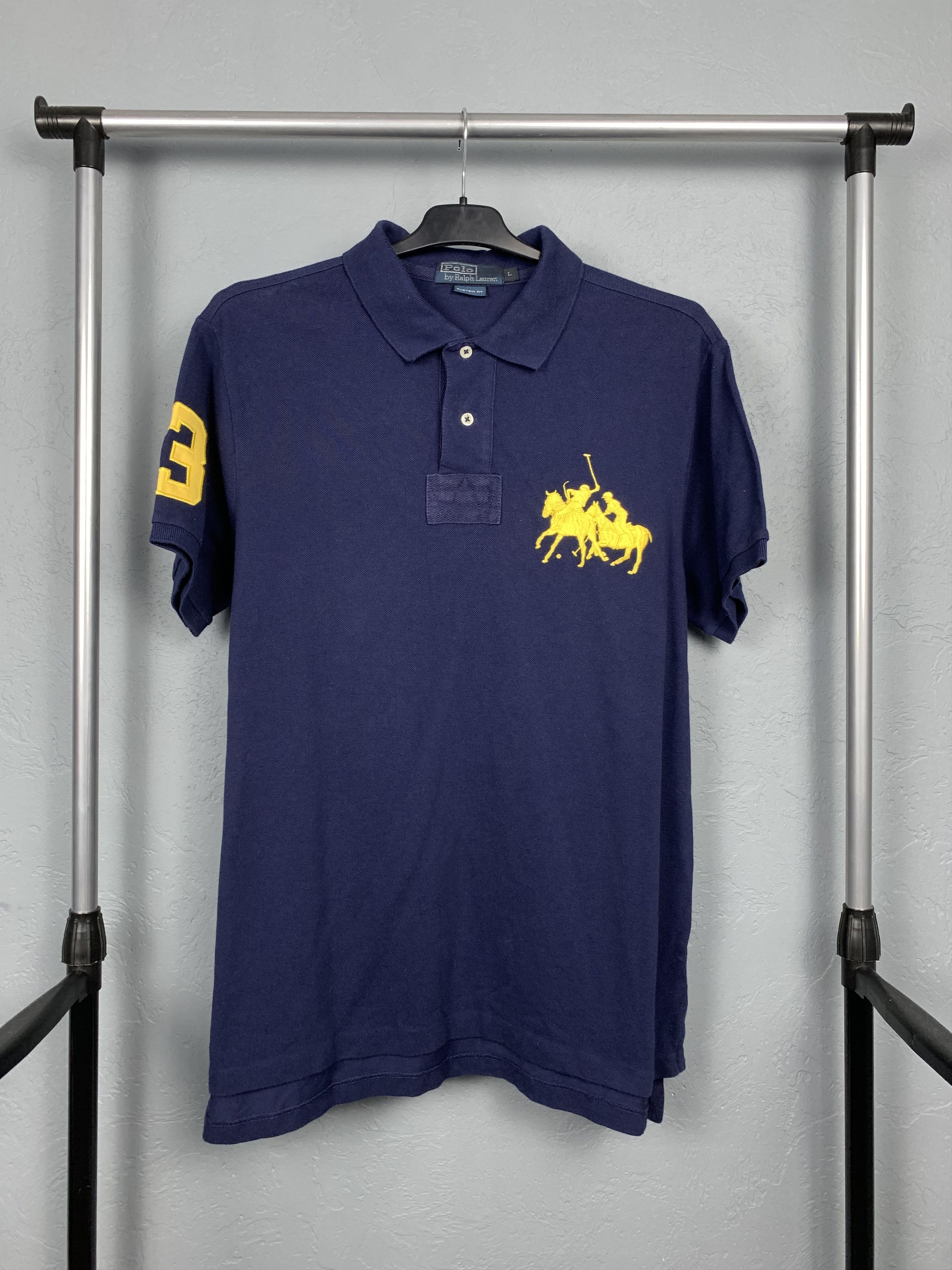 Polo Ralph Lauren × Ralph Lauren × Vintage Polo Ralph Lauren RL Mens Polo Shirt Size US L / EU 52-54 / 3 - 1 Thumbnail