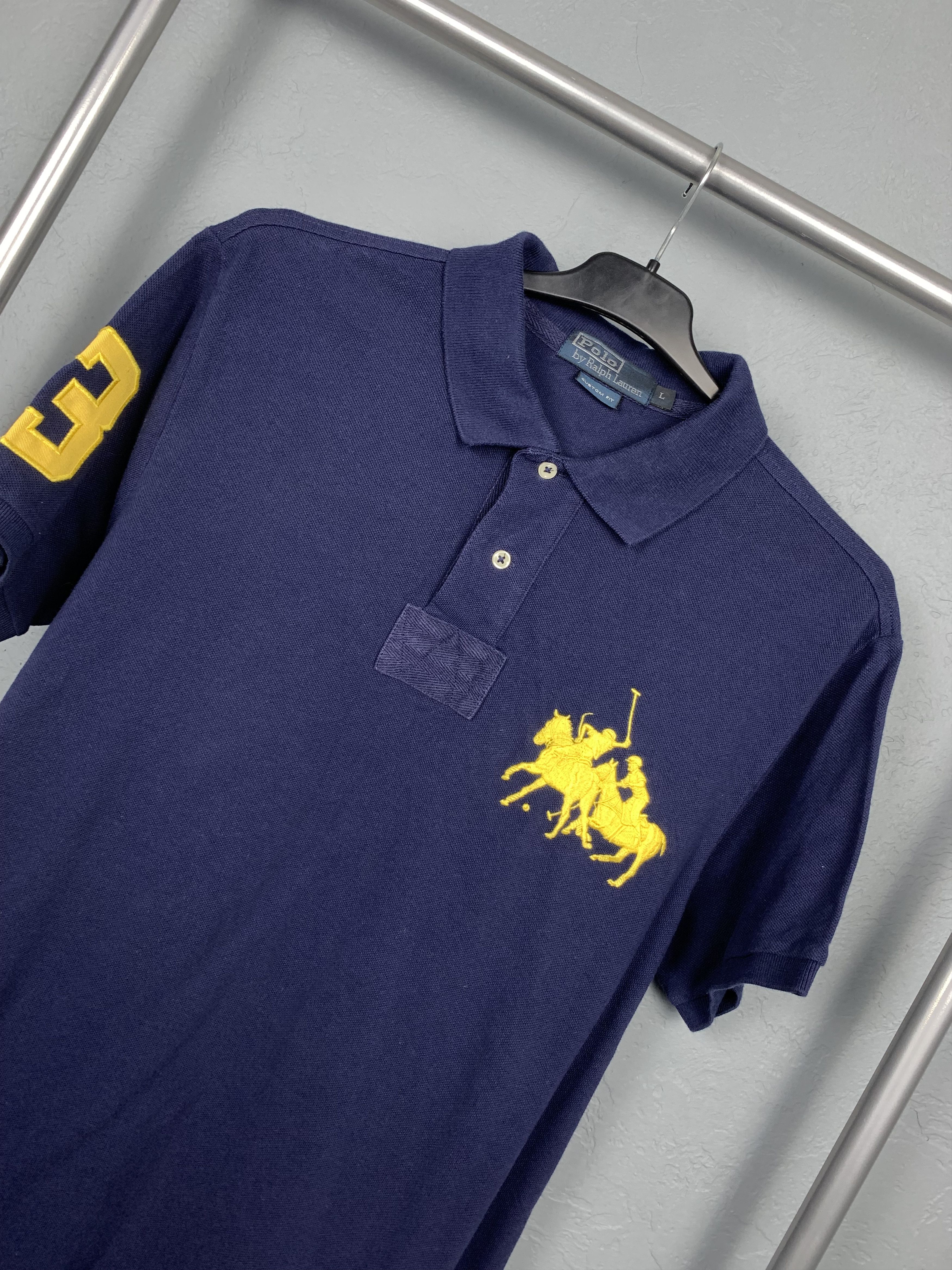 Polo Ralph Lauren × Ralph Lauren × Vintage Polo Ralph Lauren RL Mens Polo Shirt Size US L / EU 52-54 / 3 - 2 Thumbnail