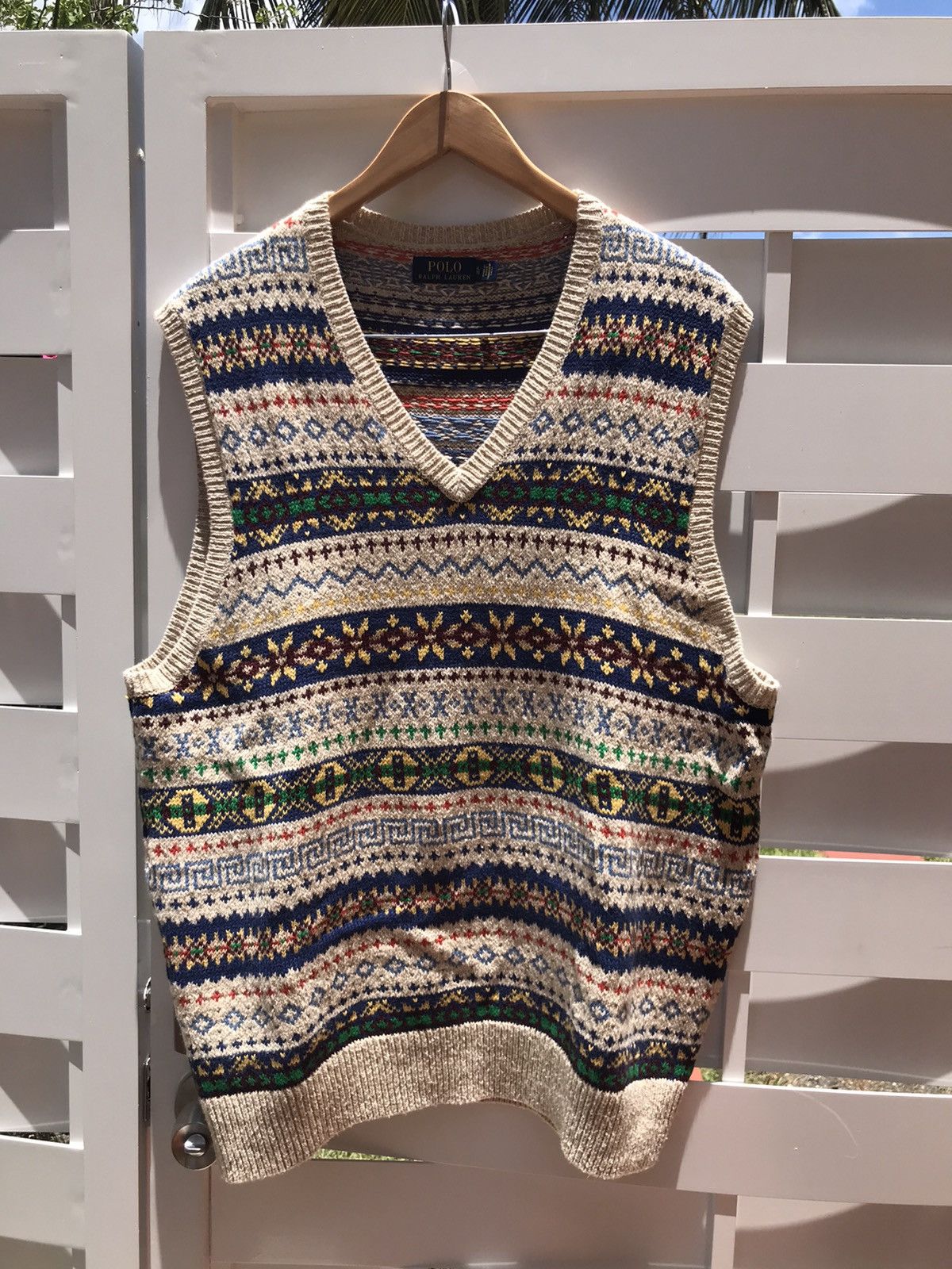 Polo Ralph Lauren Polo Ralph Lauren Fair Isle Sweater Vest Size US XL / EU 56 / 4 - 2 Thumbnail