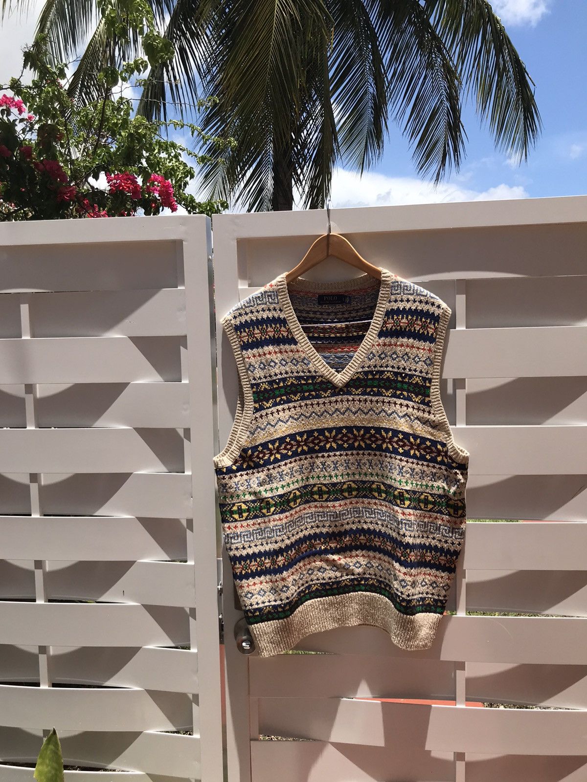 Polo Ralph Lauren Polo Ralph Lauren Fair Isle Sweater Vest Size US XL / EU 56 / 4 - 1 Thumbnail