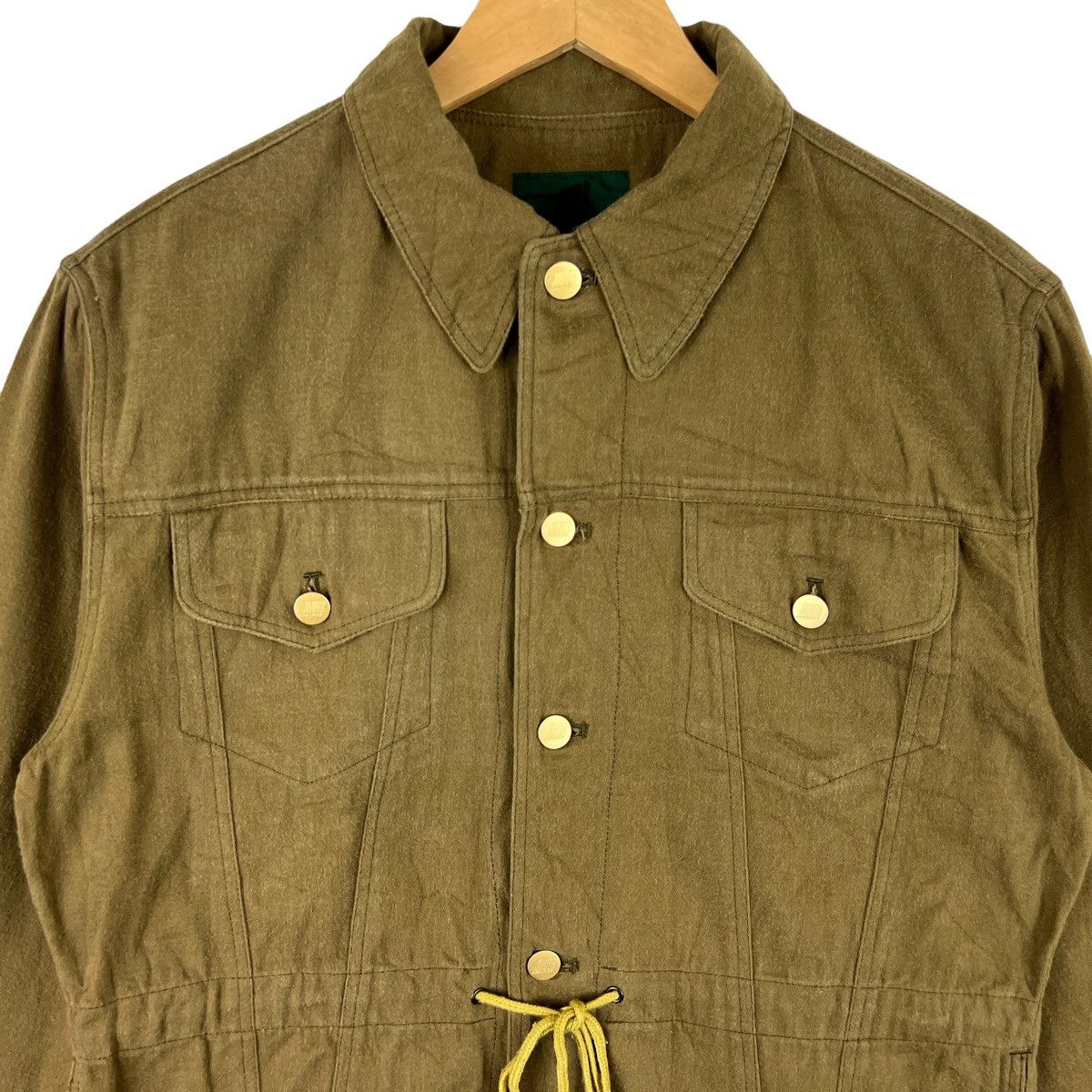 Jean Paul Gaultier Junior Jean Paul Gaultier Vintage Olive Denim Jacket M Size US M / EU 48-50 / 2 - 2 Thumbnail