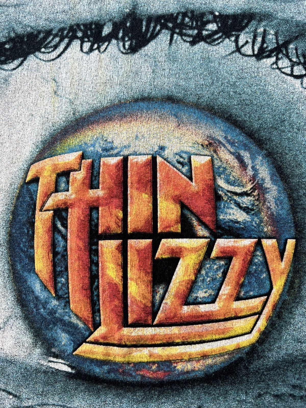 Band Tees Vintage 2003 Thin Lizzy Global Chaos Tour Black Tee Size US XL / EU 56 / 4 - 4 Thumbnail