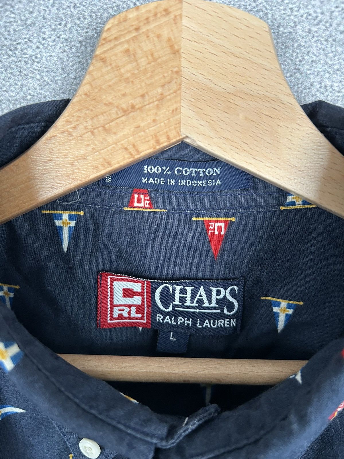 Chaps Ralph Lauren Vintage Chaps Ralph Lauren Flag Shirt Rare 90s Size US L / EU 52-54 / 3 - 5 Thumbnail