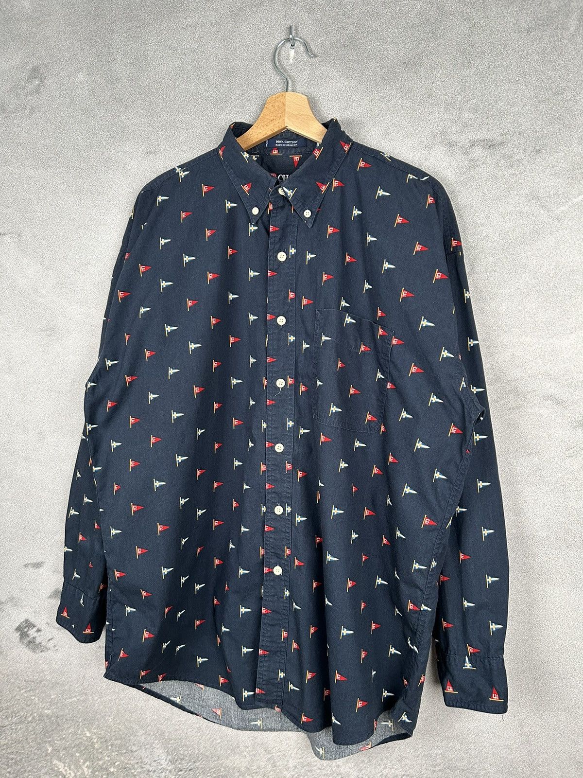 Chaps Ralph Lauren Vintage Chaps Ralph Lauren Flag Shirt Rare 90s Size US L / EU 52-54 / 3 - 2 Thumbnail