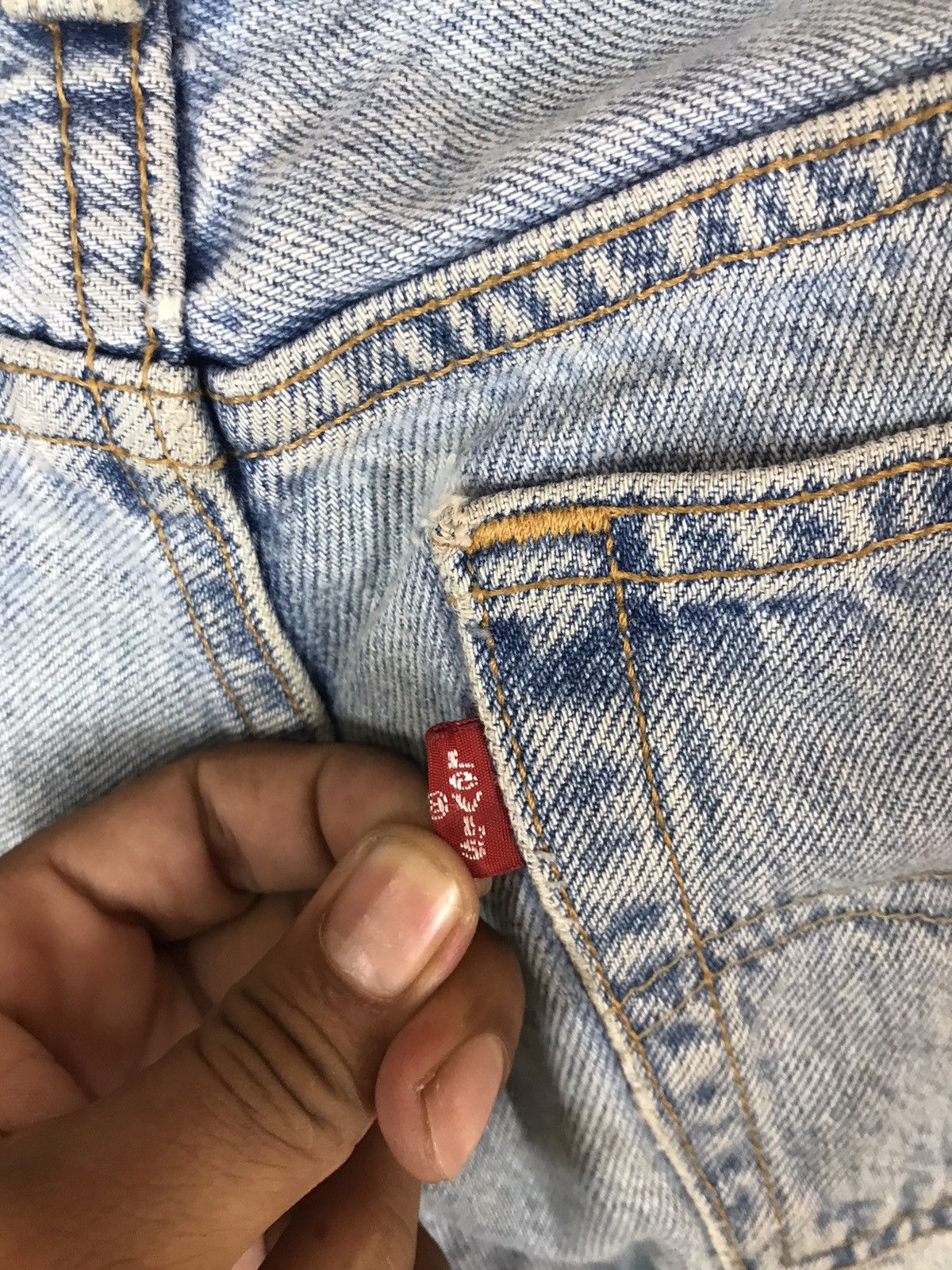 Levi's ‼️VTG LEVIS CROP SHORT CUSTOM PATCH‼️ Size US 30 / EU 46 - 5 Thumbnail