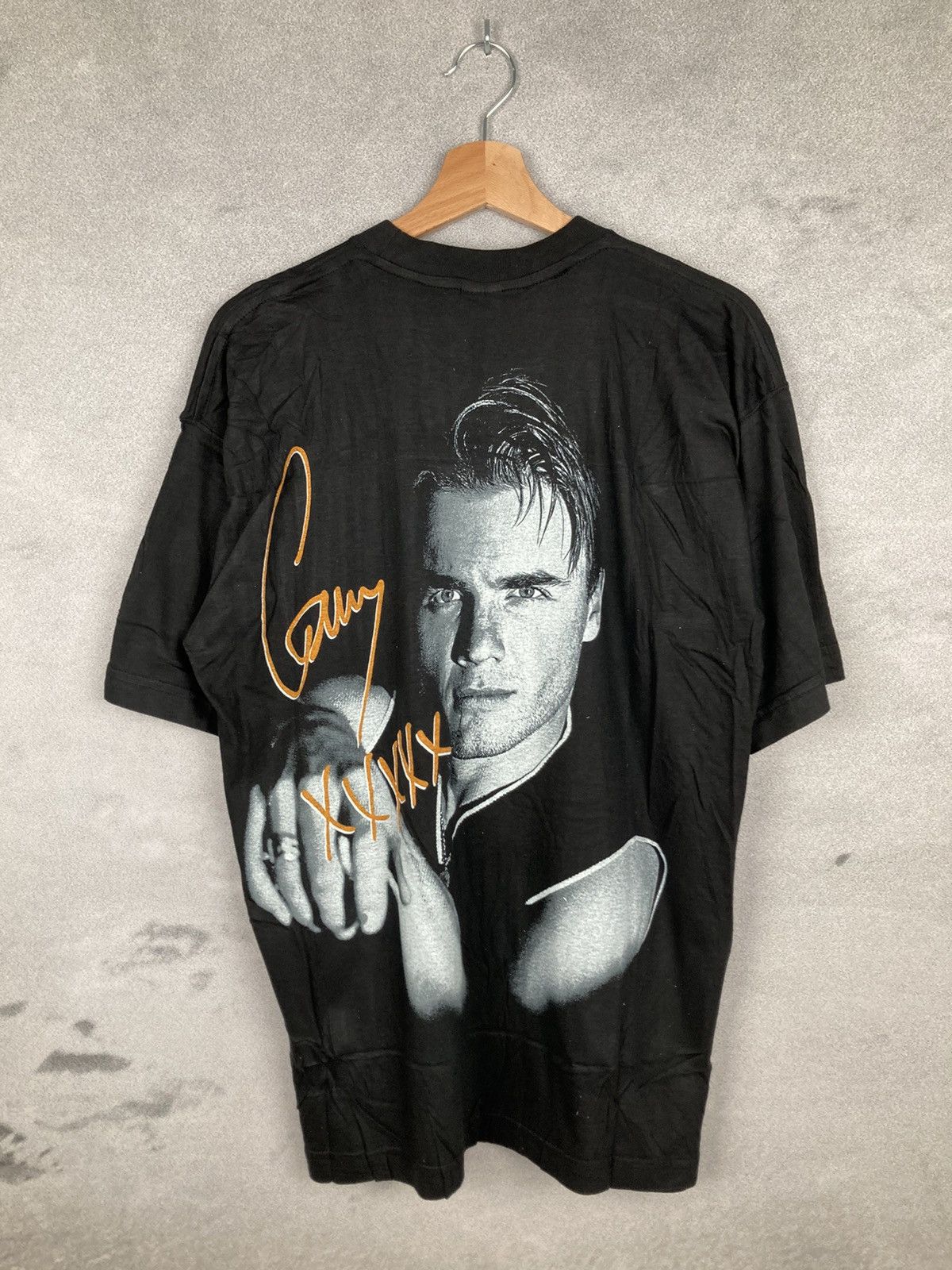Band Tees × Vintage Vintage Gary Barlow Art Graphic Tee Band Music 90s Size US L / EU 52-54 / 3 - 3 Thumbnail