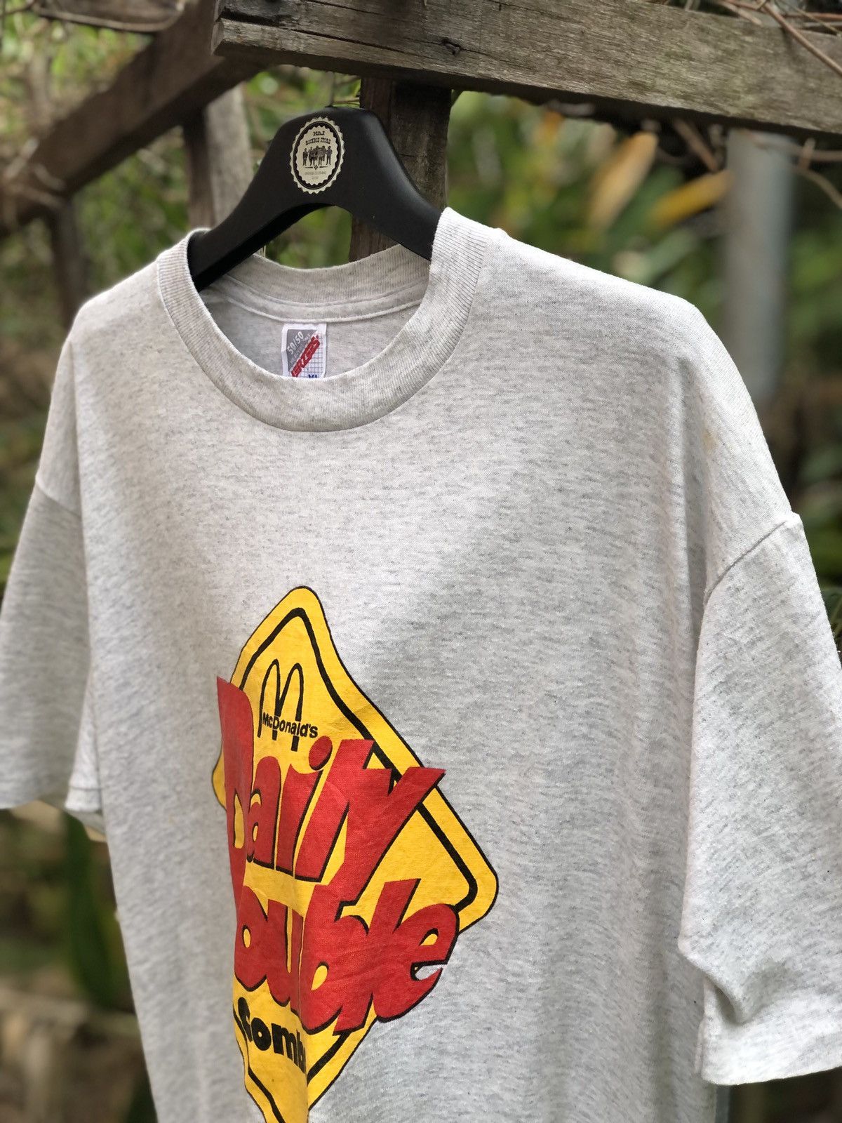 Jerzees Vintage 90's Mc Donald's Daily Double Combo Tee Size US XL / EU 56 / 4 - 2 Thumbnail