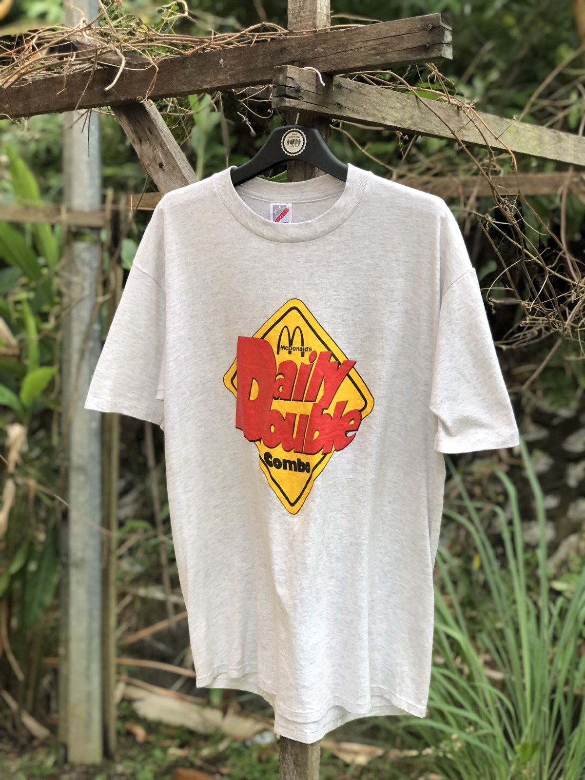 Jerzees Vintage 90's Mc Donald's Daily Double Combo Tee Size US XL / EU 56 / 4 - 1 Thumbnail
