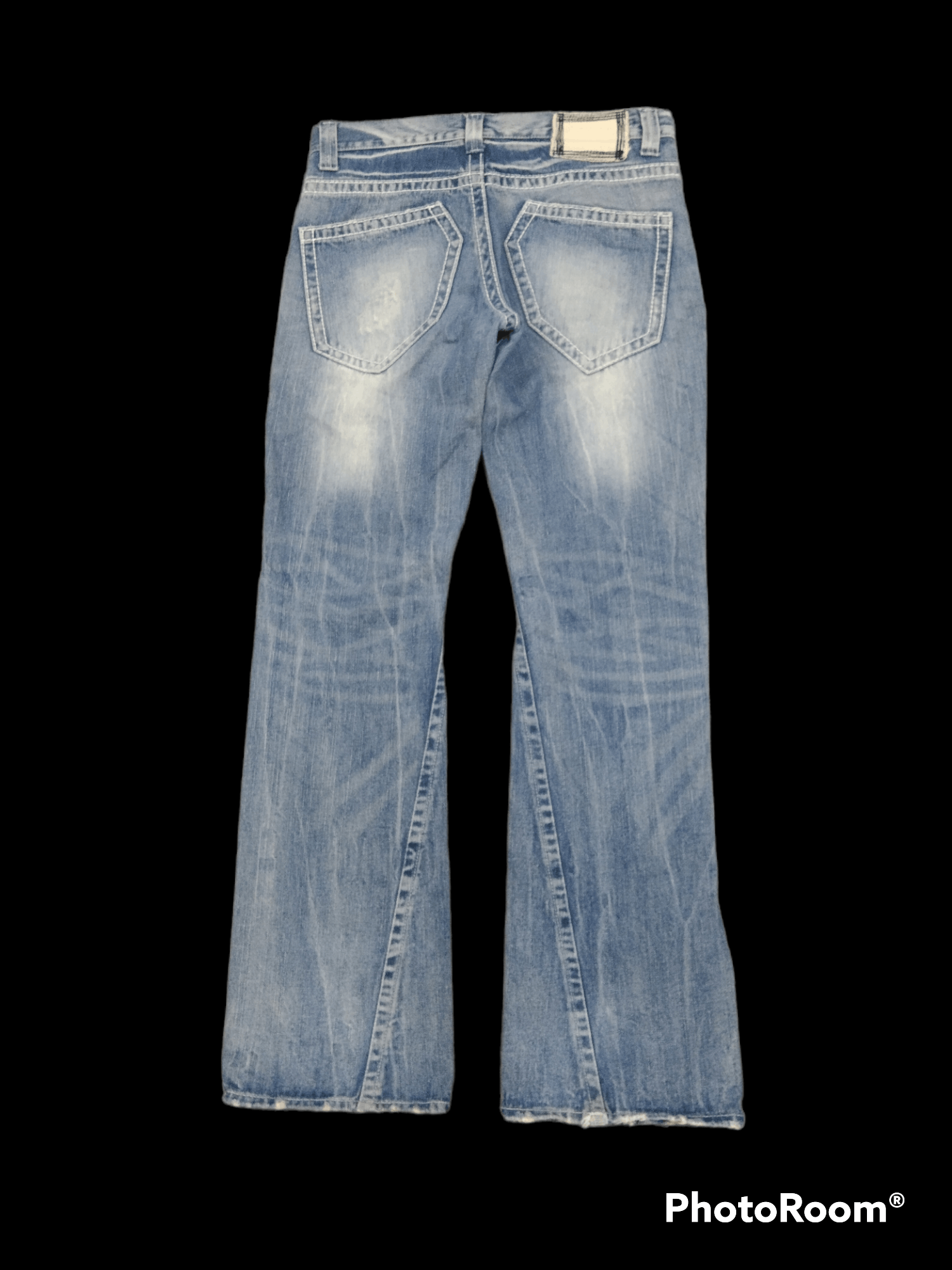 Japanese Brand FLARE🔥DISTRESSED RIPED RARE TWIST SORRIDERE DENIM PANTS Size US 31 - 2 Thumbnail