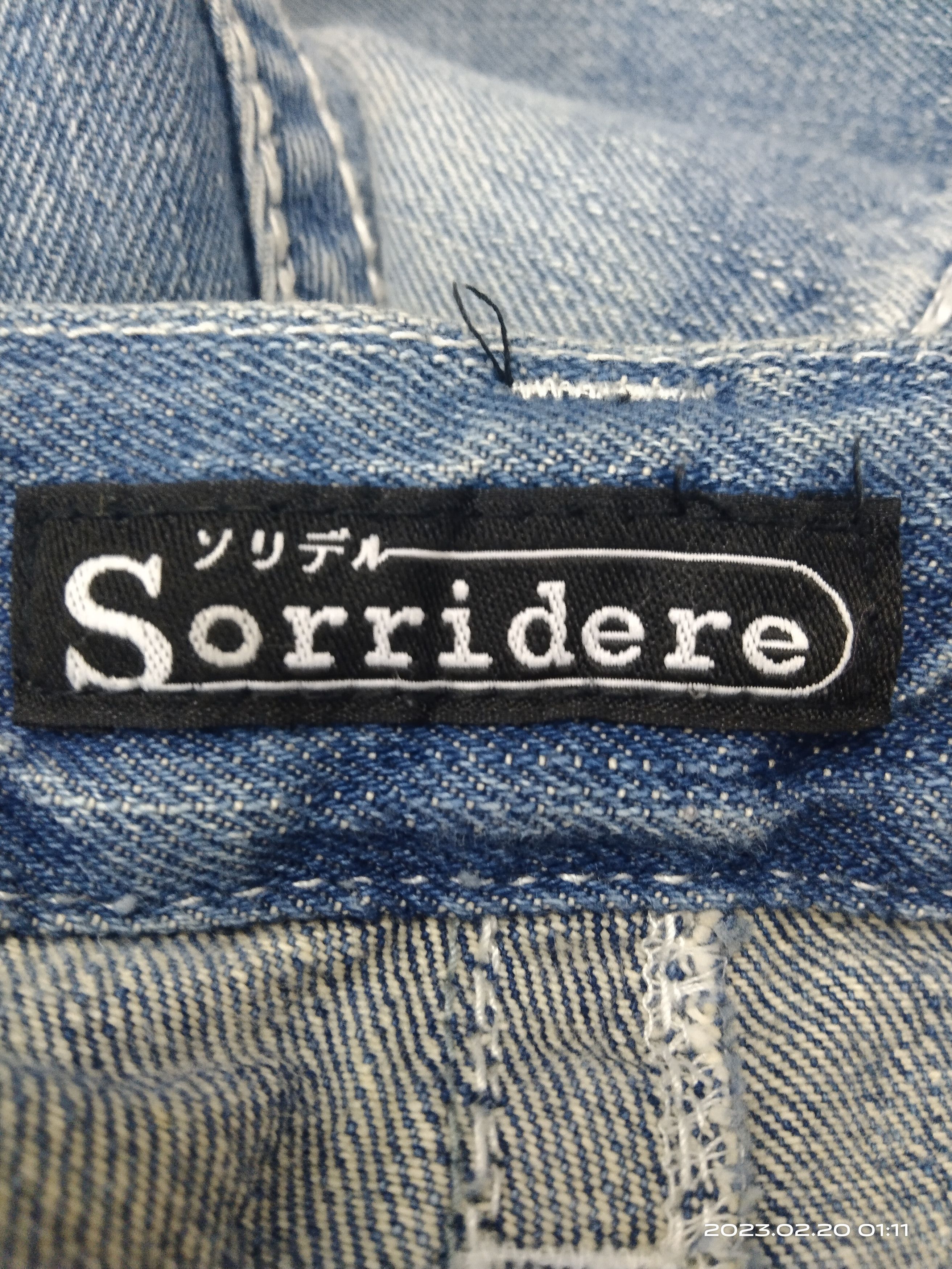 Japanese Brand FLARE🔥DISTRESSED RIPED RARE TWIST SORRIDERE DENIM PANTS Size US 31 - 9 Thumbnail
