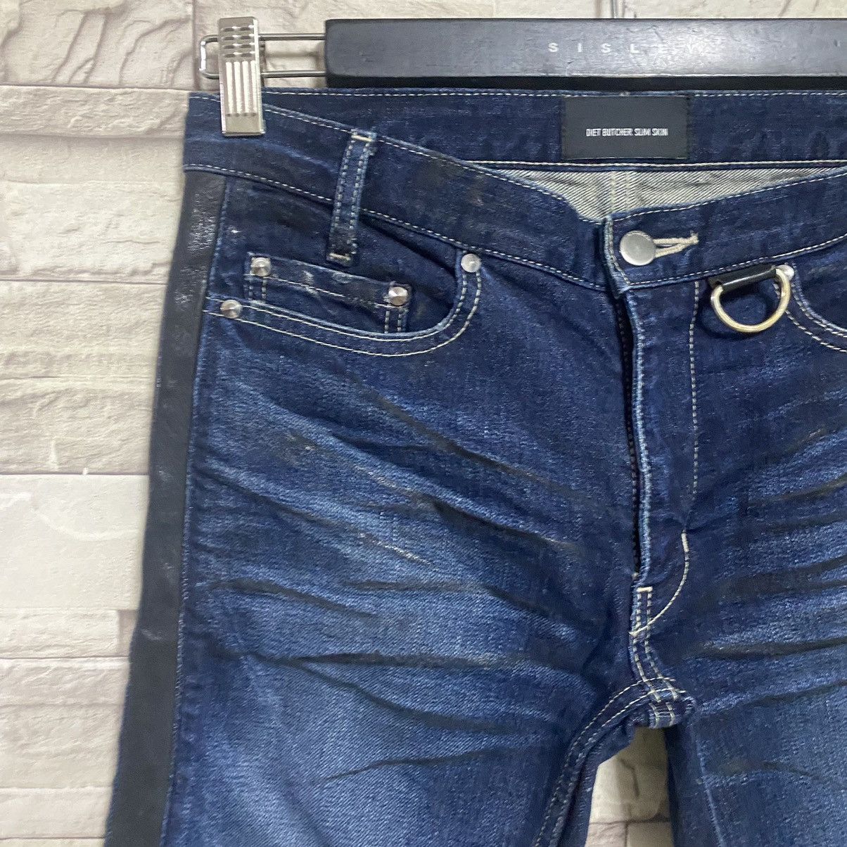 Diet Butcher Slim Skin SS2010 Diet Butcher Slim Skin Thorn Denim Leather Trimmed Size US 28 / EU 44 - 6 Thumbnail