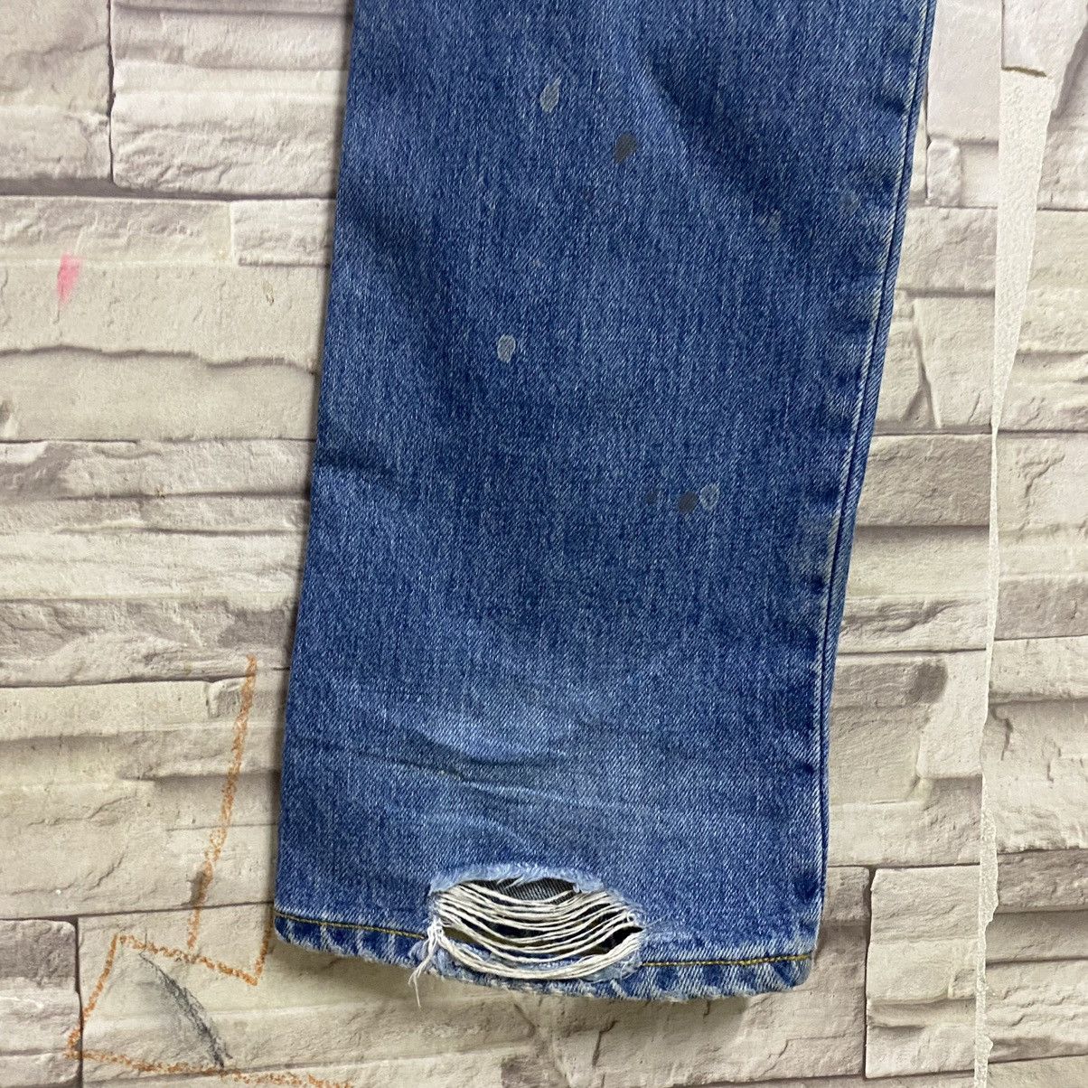 FACTOTUM Factotum Distressed Denim Patchwork Slimfit Jeans Size US 30 / EU 46 - 14 Thumbnail