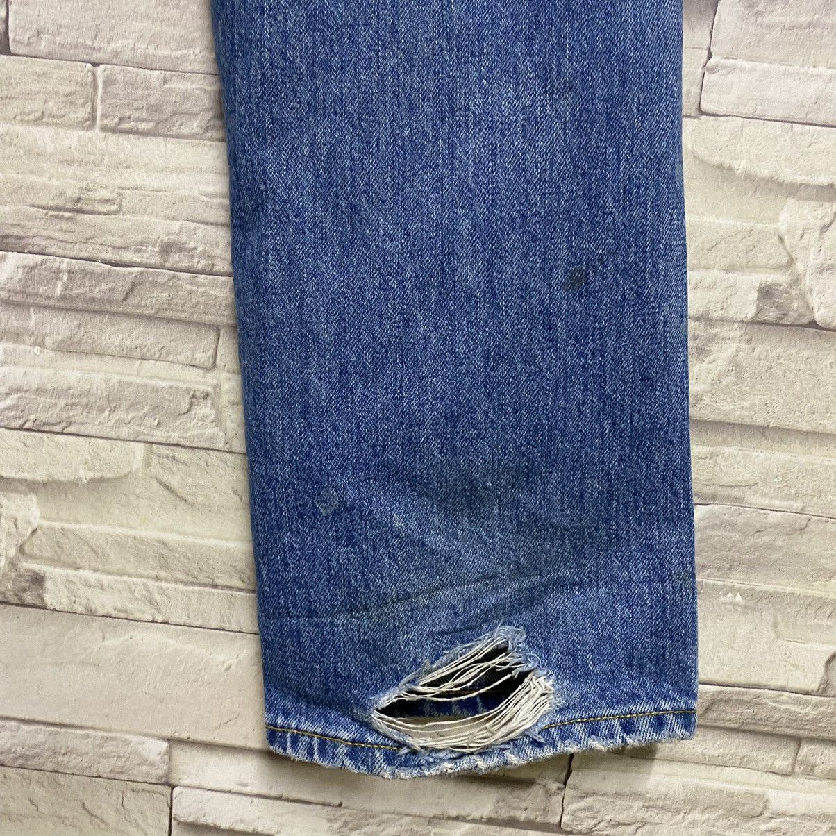 FACTOTUM Factotum Distressed Denim Patchwork Slimfit Jeans Size US 30 / EU 46 - 15 Thumbnail