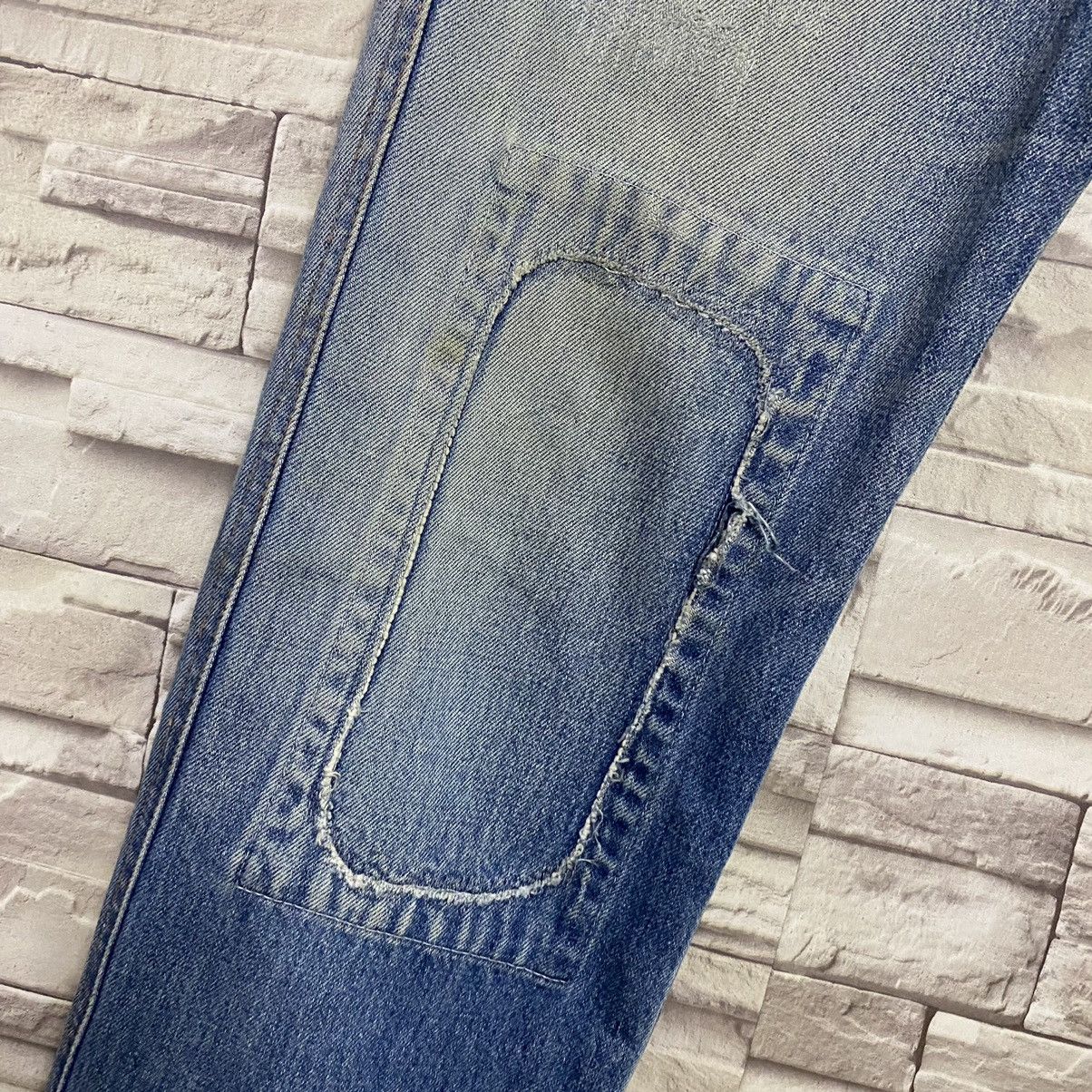 FACTOTUM Factotum Distressed Denim Patchwork Slimfit Jeans Size US 30 / EU 46 - 8 Thumbnail