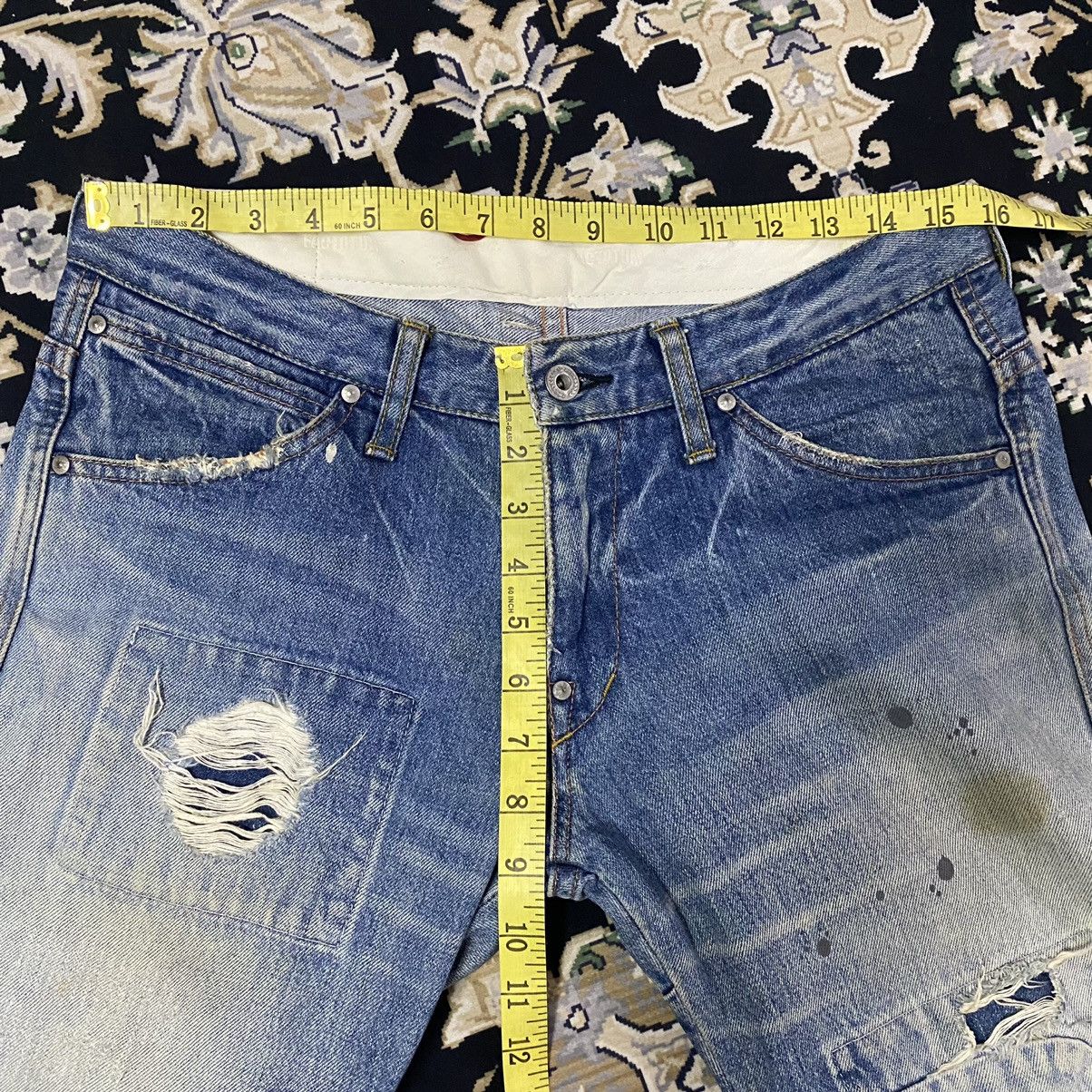 FACTOTUM Factotum Distressed Denim Patchwork Slimfit Jeans Size US 30 / EU 46 - 21 Thumbnail
