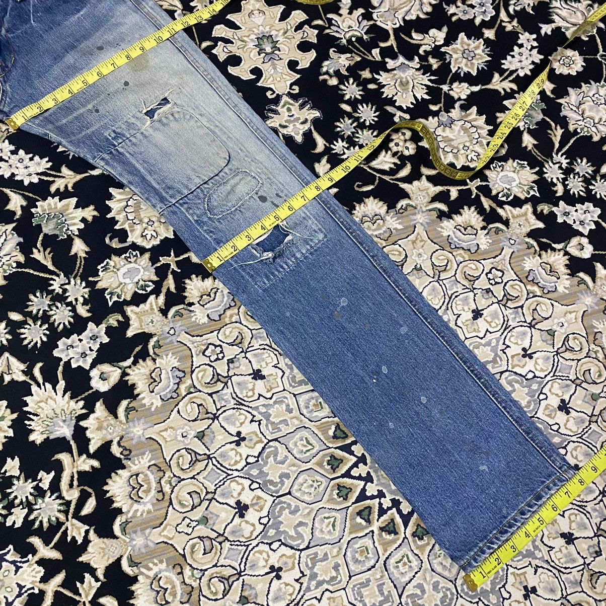 FACTOTUM Factotum Distressed Denim Patchwork Slimfit Jeans Size US 30 / EU 46 - 23 Thumbnail