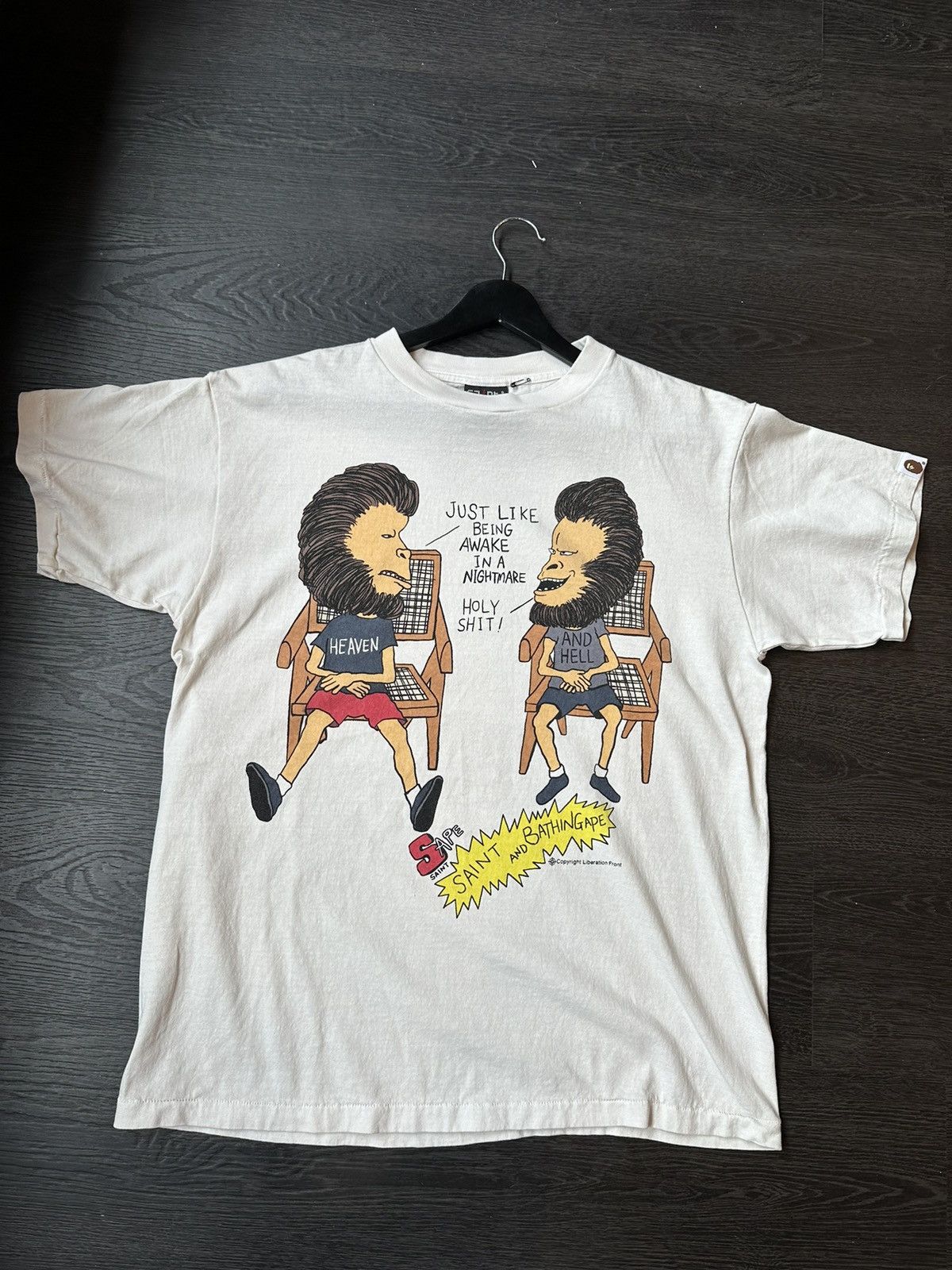 Bape × Saint Michael Saint Michael x Bape : Beavis & Butthead Tee | Grailed