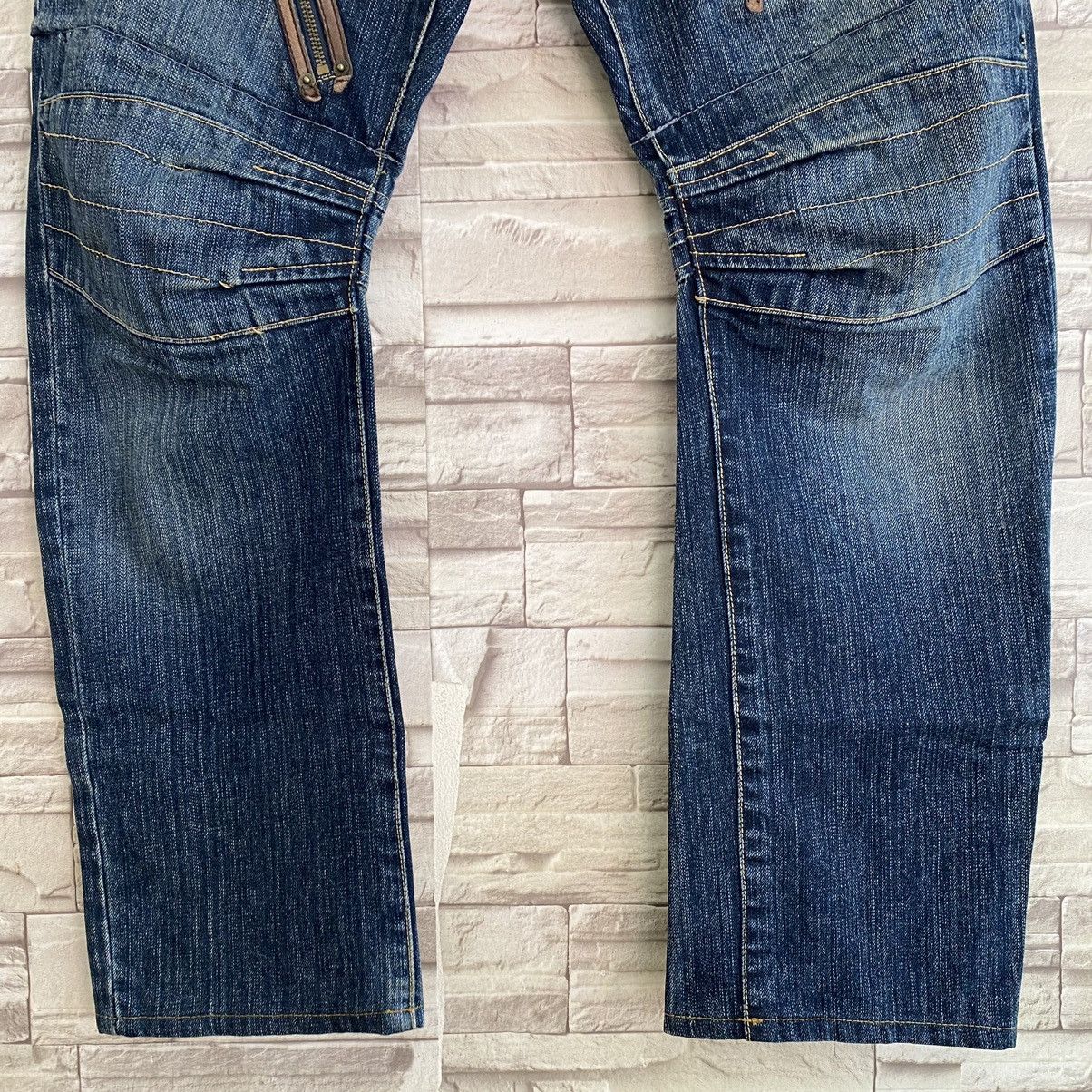 PPFM PPFM Double Waist Blue Denim Jeans Size US 31 - 5 Thumbnail