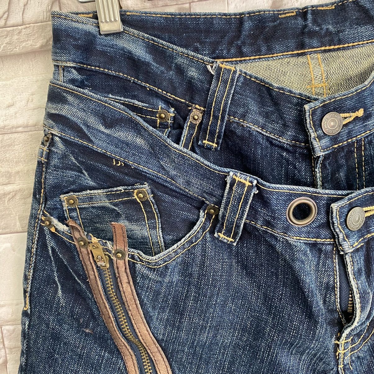 PPFM PPFM Double Waist Blue Denim Jeans Size US 31 - 6 Thumbnail