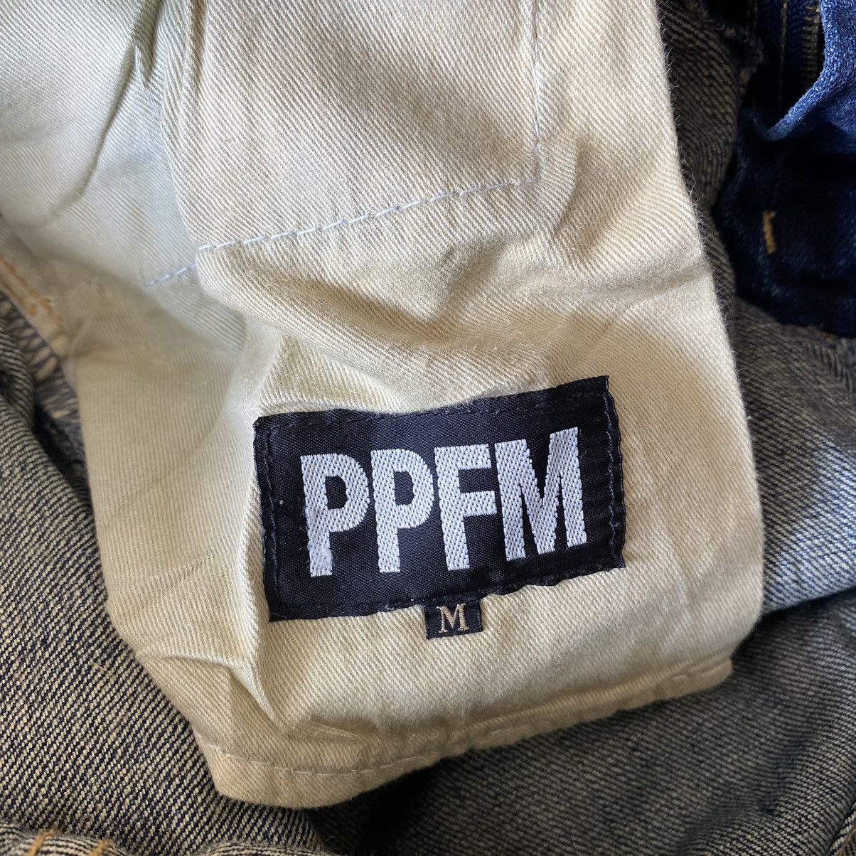 PPFM PPFM Double Waist Blue Denim Jeans Size US 31 - 14 Thumbnail