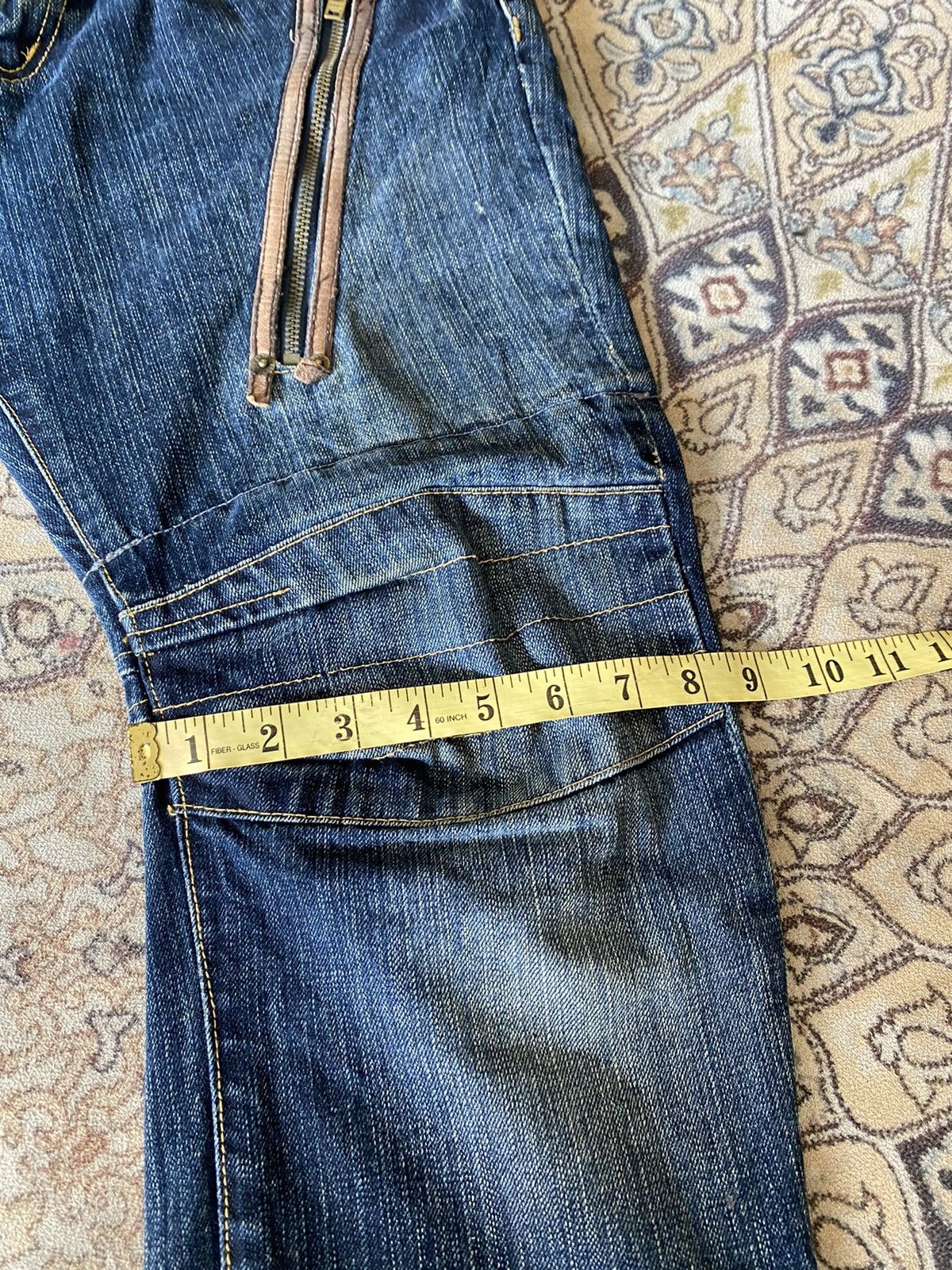 PPFM PPFM Double Waist Blue Denim Jeans Size US 31 - 23 Thumbnail