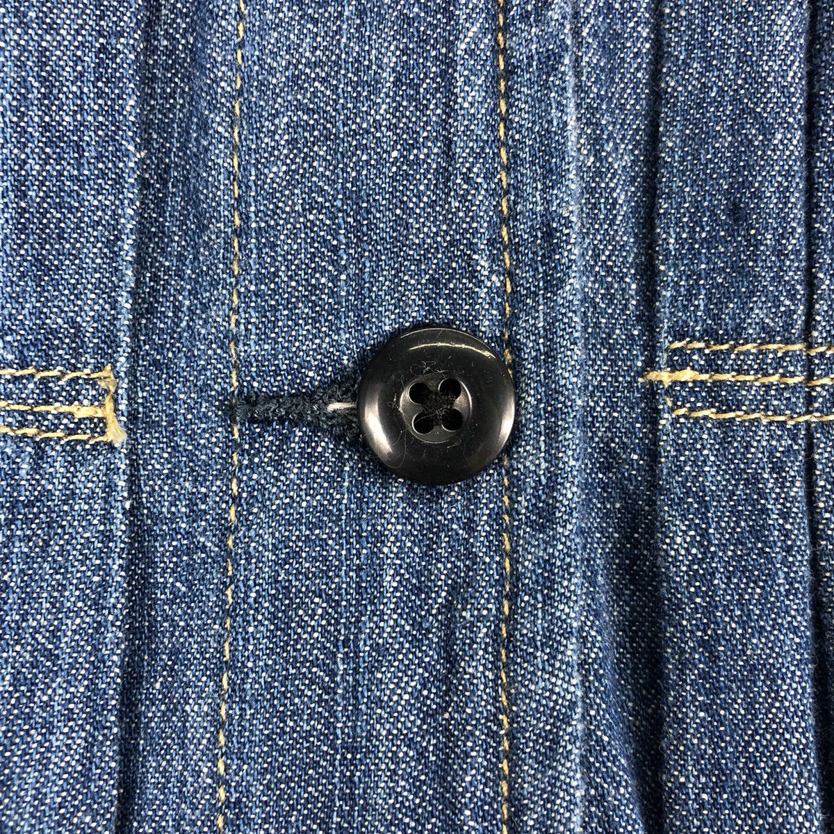 Japanese Brand Long Blouse Hoodie Denim Button up by Quelle Chance Size M / US 6-8 / IT 42-44 - 10 Thumbnail