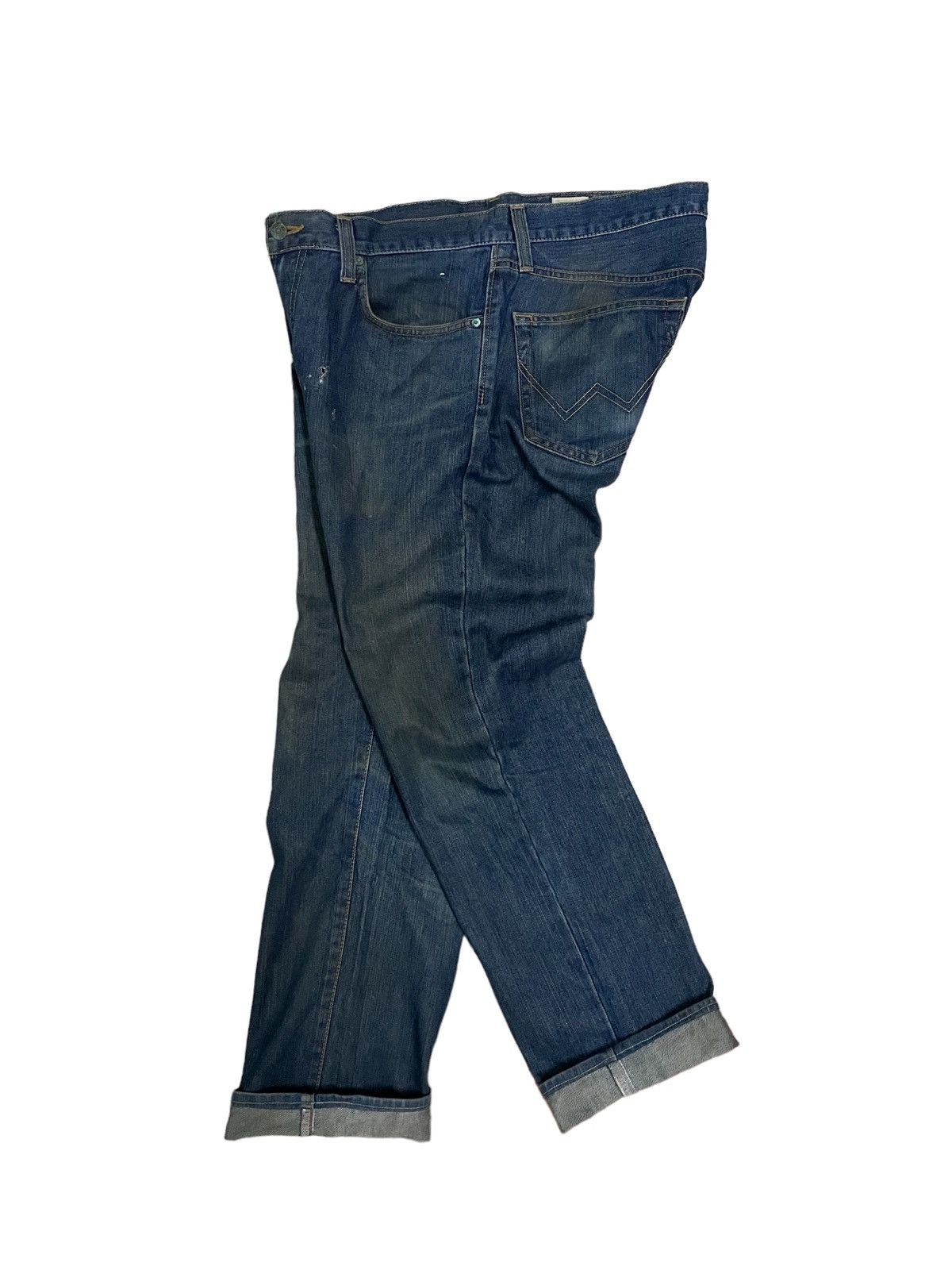 Edwin Vintage Edwin Japan Indigo Wash Loose Straight Fit Jeans Size US 34 / EU 50 - 2 Thumbnail