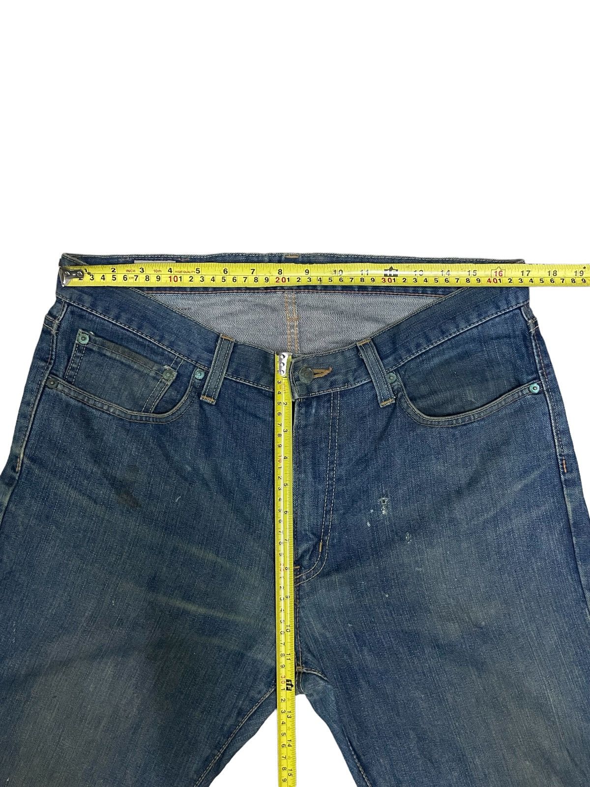 Edwin Vintage Edwin Japan Indigo Wash Loose Straight Fit Jeans Size US 34 / EU 50 - 17 Thumbnail
