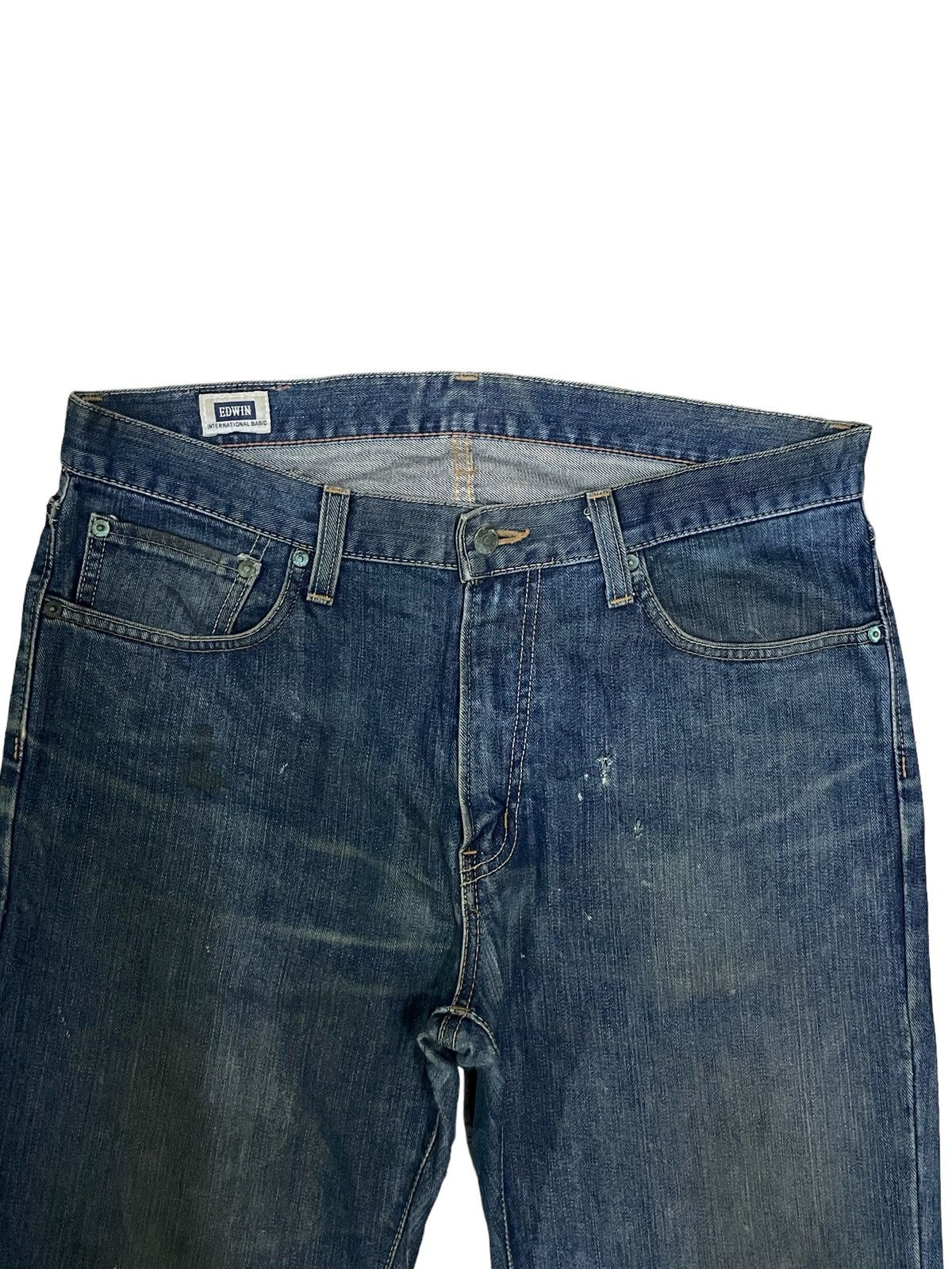 Edwin Vintage Edwin Japan Indigo Wash Loose Straight Fit Jeans Size US 34 / EU 50 - 3 Thumbnail