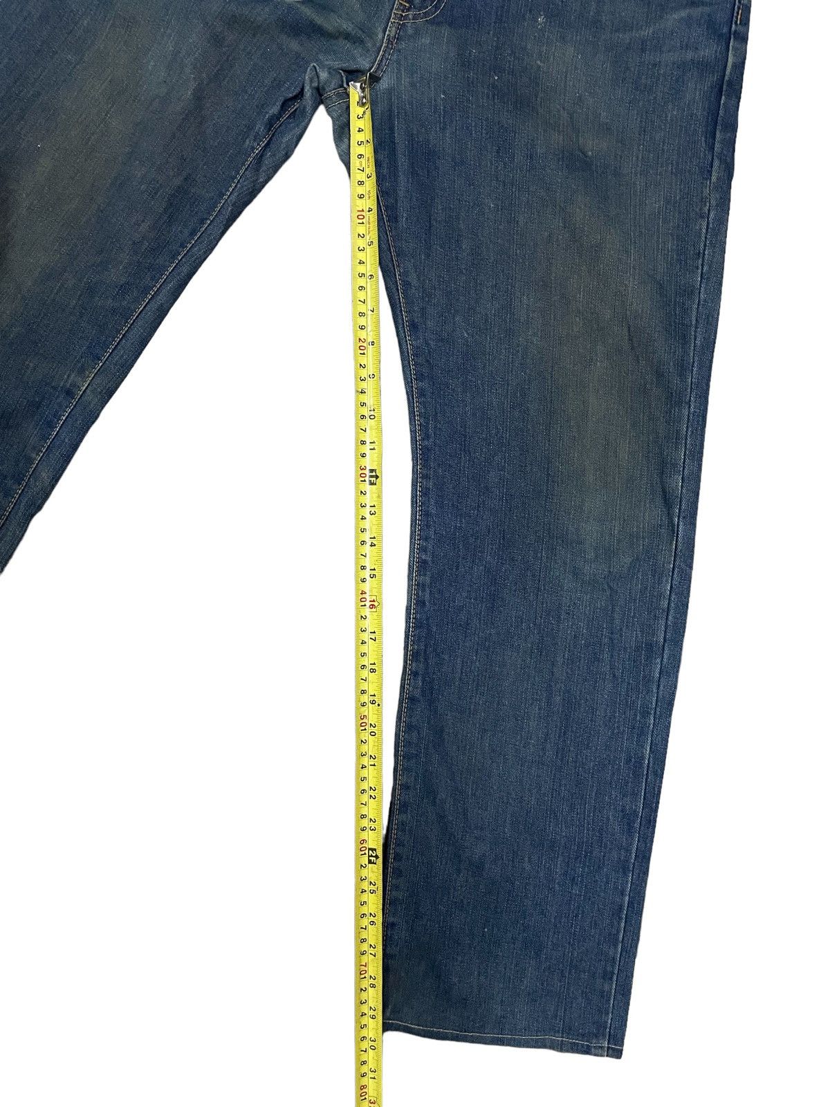 Edwin Vintage Edwin Japan Indigo Wash Loose Straight Fit Jeans Size US 34 / EU 50 - 19 Thumbnail
