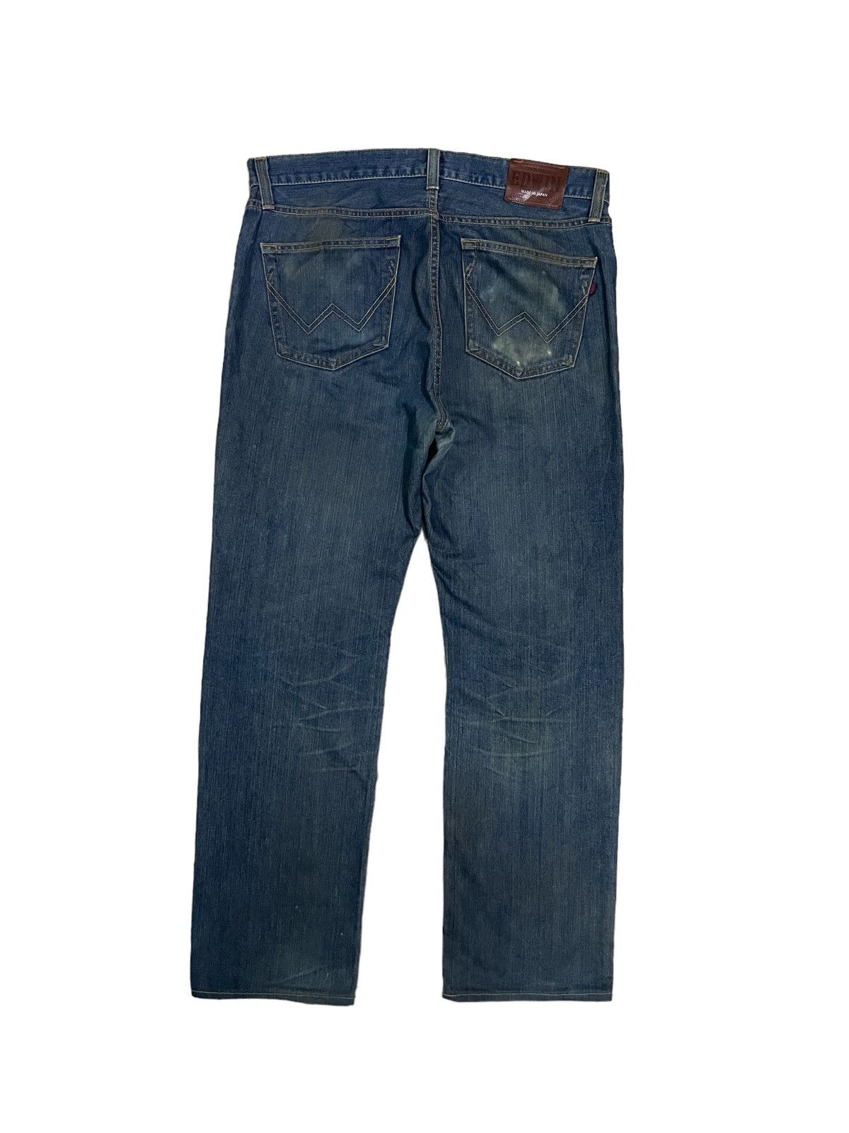 Edwin Vintage Edwin Japan Indigo Wash Loose Straight Fit Jeans Size US 34 / EU 50 - 10 Thumbnail