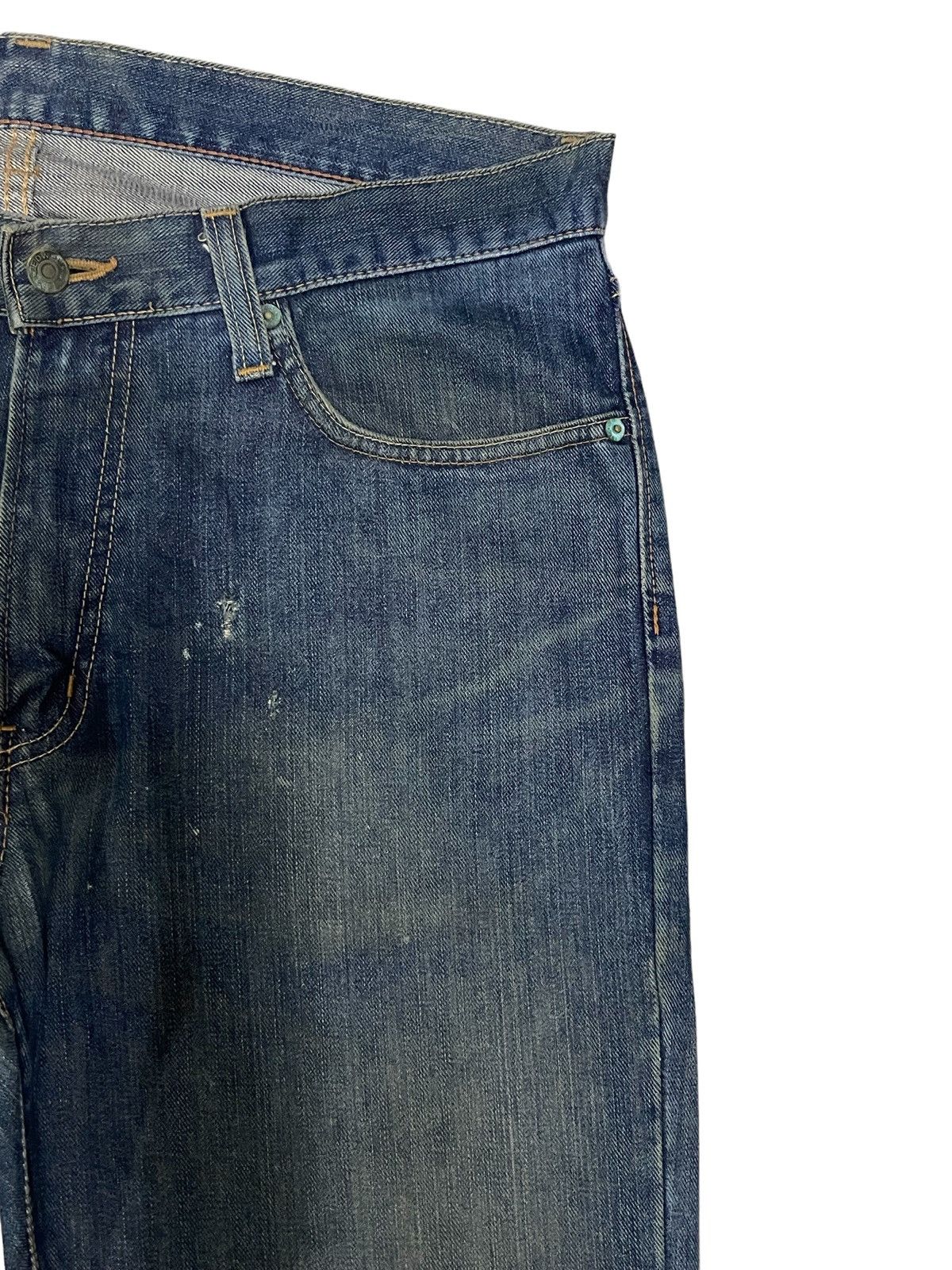 Edwin Vintage Edwin Japan Indigo Wash Loose Straight Fit Jeans Size US 34 / EU 50 - 5 Thumbnail