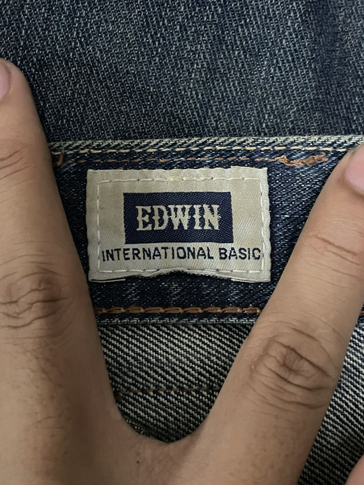 Edwin Vintage Edwin Japan Indigo Wash Loose Straight Fit Jeans Size US 34 / EU 50 - 14 Thumbnail