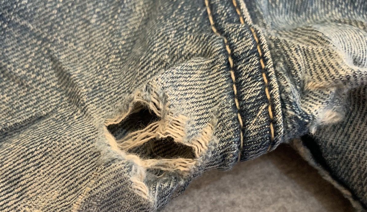 Levi's Vintage Levis 503 Straight Faded Blue Jeans Size US 34 / EU 50 - 5 Thumbnail