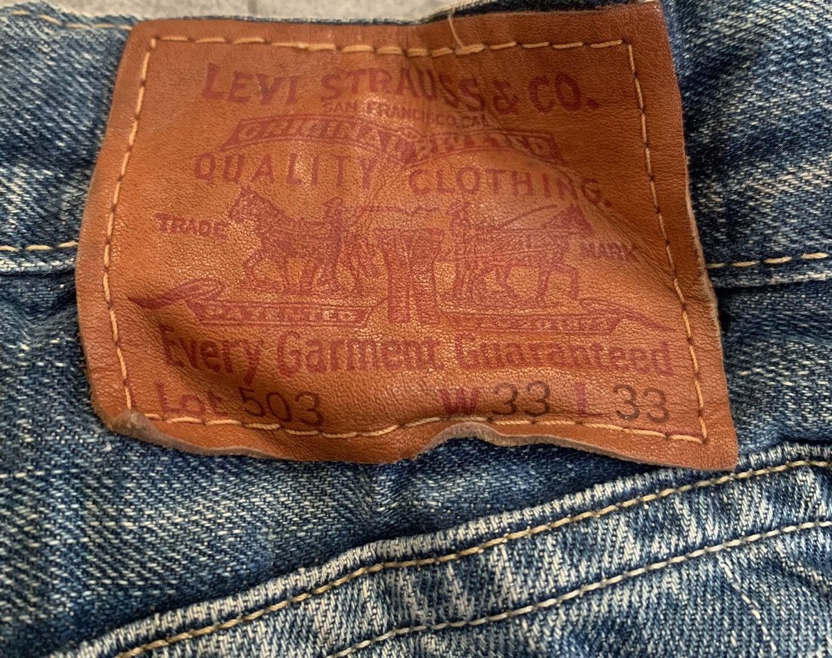 Levi's Vintage Levis 503 Straight Faded Blue Jeans Size US 34 / EU 50 - 10 Thumbnail