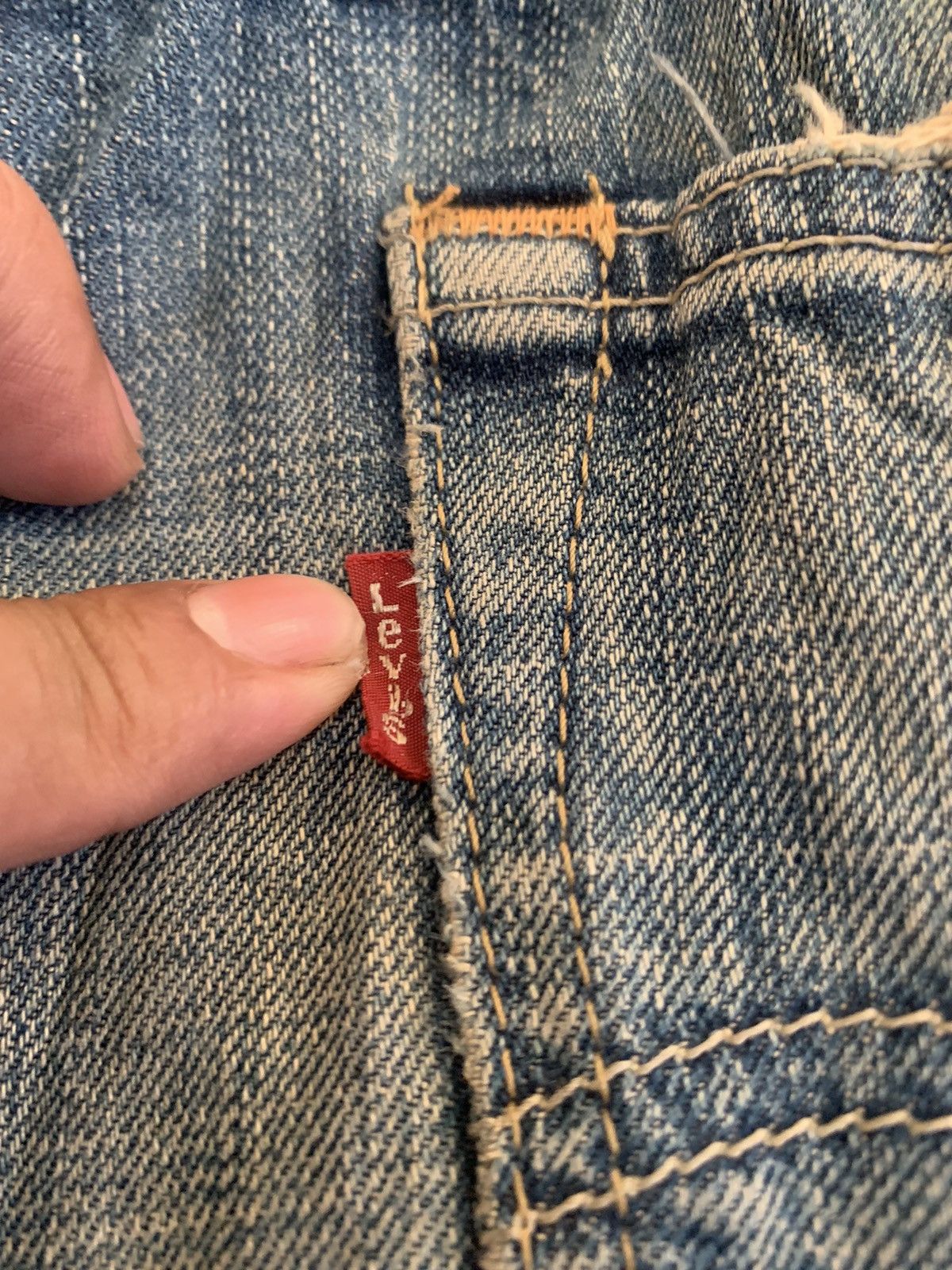 Levi's Vintage Levis 503 Straight Faded Blue Jeans Size US 34 / EU 50 - 8 Thumbnail